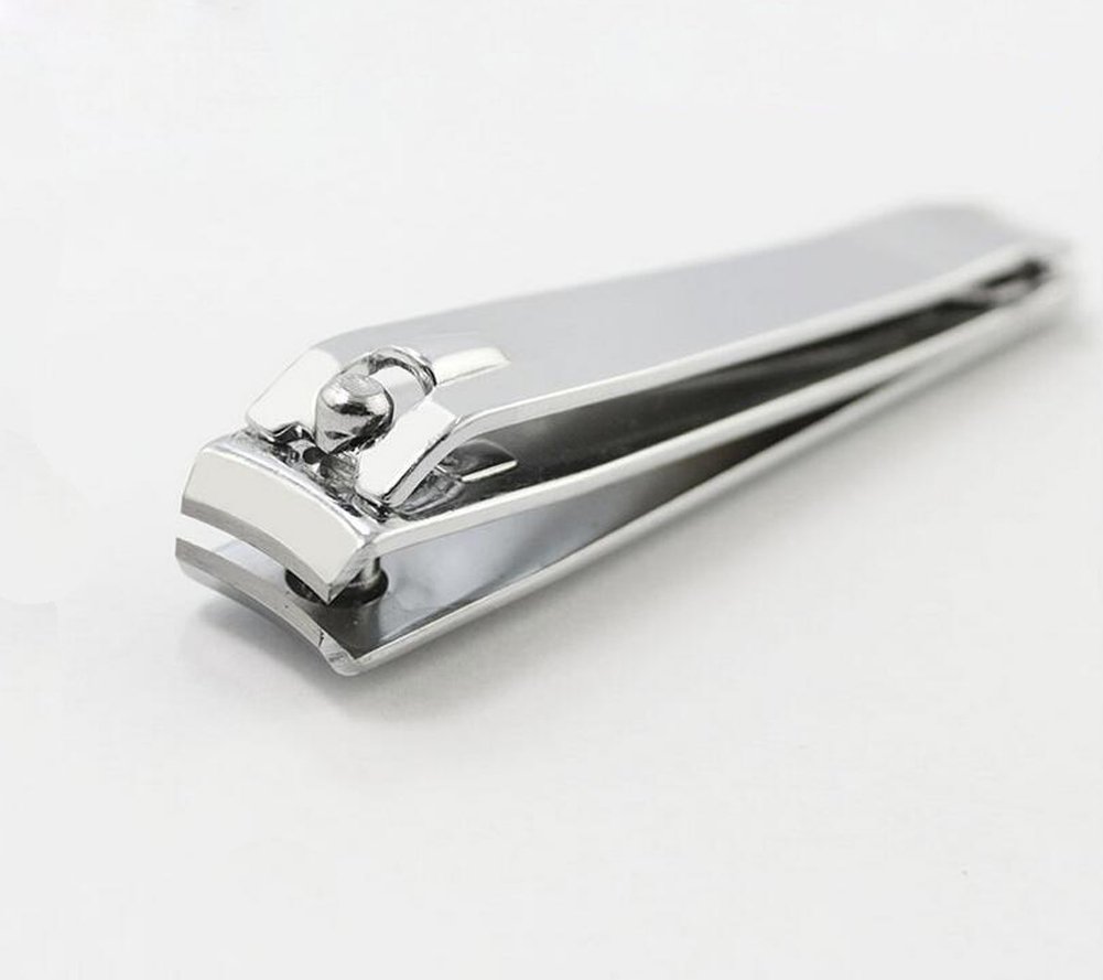 Premium Elandy 2-Pack Stainless Steel Nail Clippers Set with Nail File - Professional Fingernail & Toenail Cutter for Thick Nails, Ingrown Toenail Trimmer, Manicure & Pedicure Tools (Silver) - Perfect for Home, Travel & Salon Use