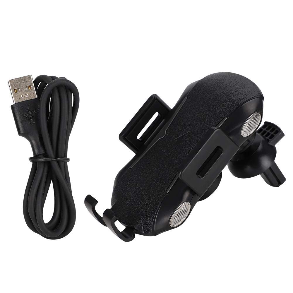 10W Fast Qi Wireless Car Charger Mount - 360° Rotation Auto Clamping Phone Holder for iPhone & Android (Qi Enabled) | Perfect for Commuting, Road Trips & Hands-Free Driving