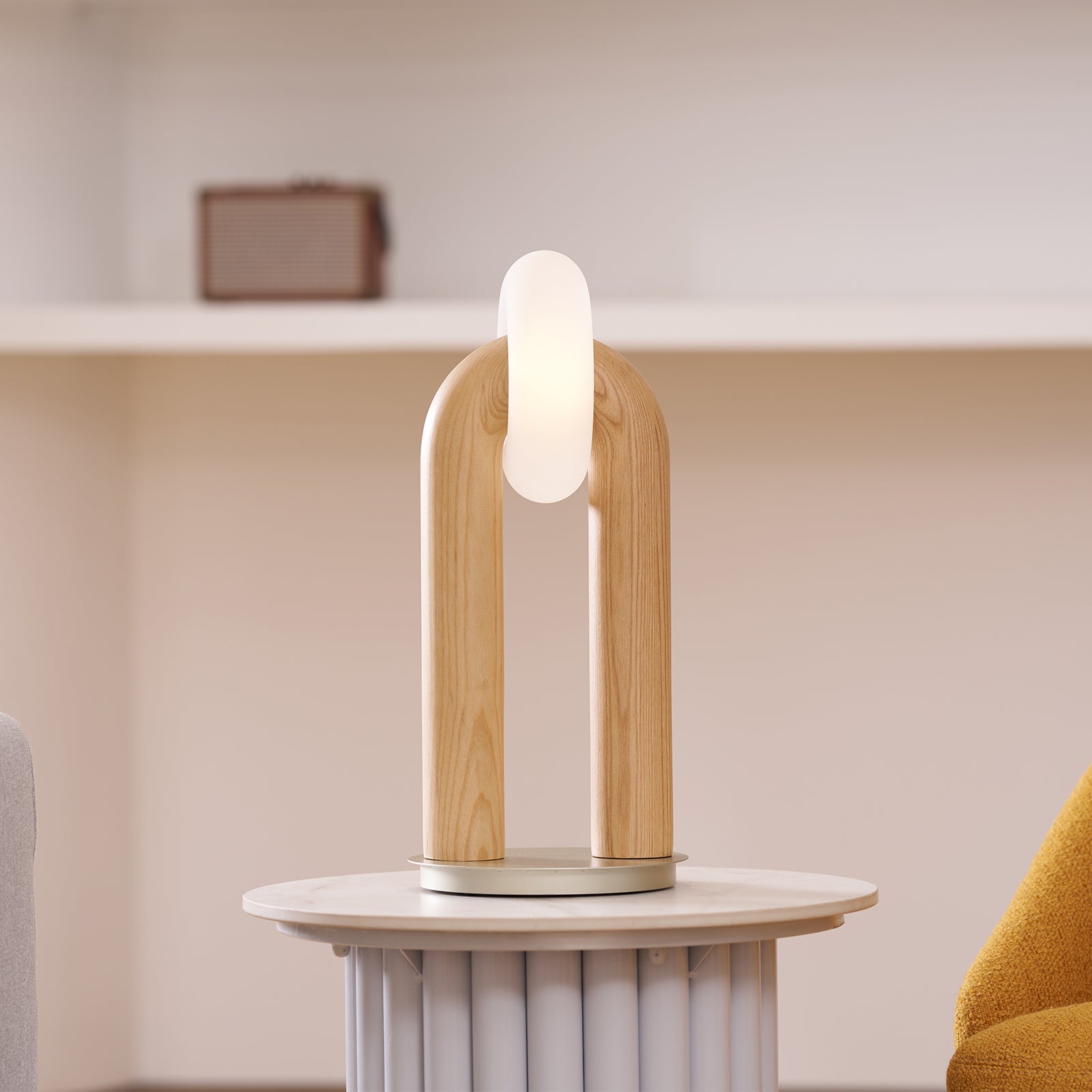 Modern Arcadia Table Lamp - Adjustable LED Desk Light for Home Office, Bedroom & Living Room - Stylish Nightstand Lighting for Reading & Relaxation