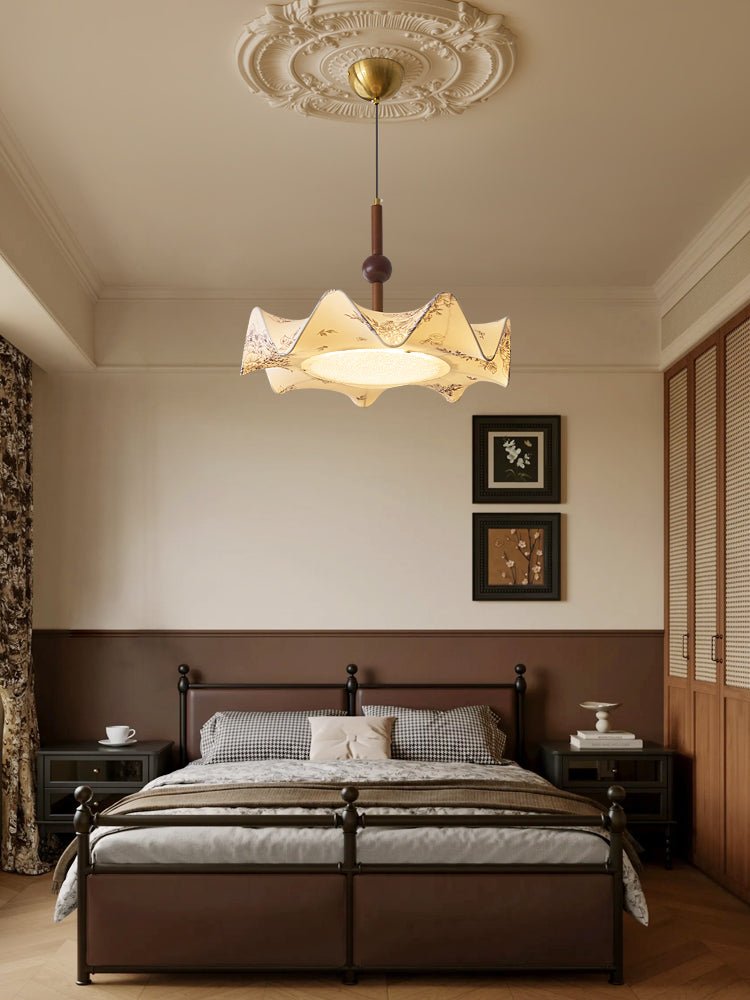 Bellara Modern Pendant Light - Elegant Hanging Ceiling Lamp for Kitchen Island, Dining Room & Bedroom - Adjustable Height & Warm White LED Bulb Included - Perfect for Home Decor & Interior Lighting