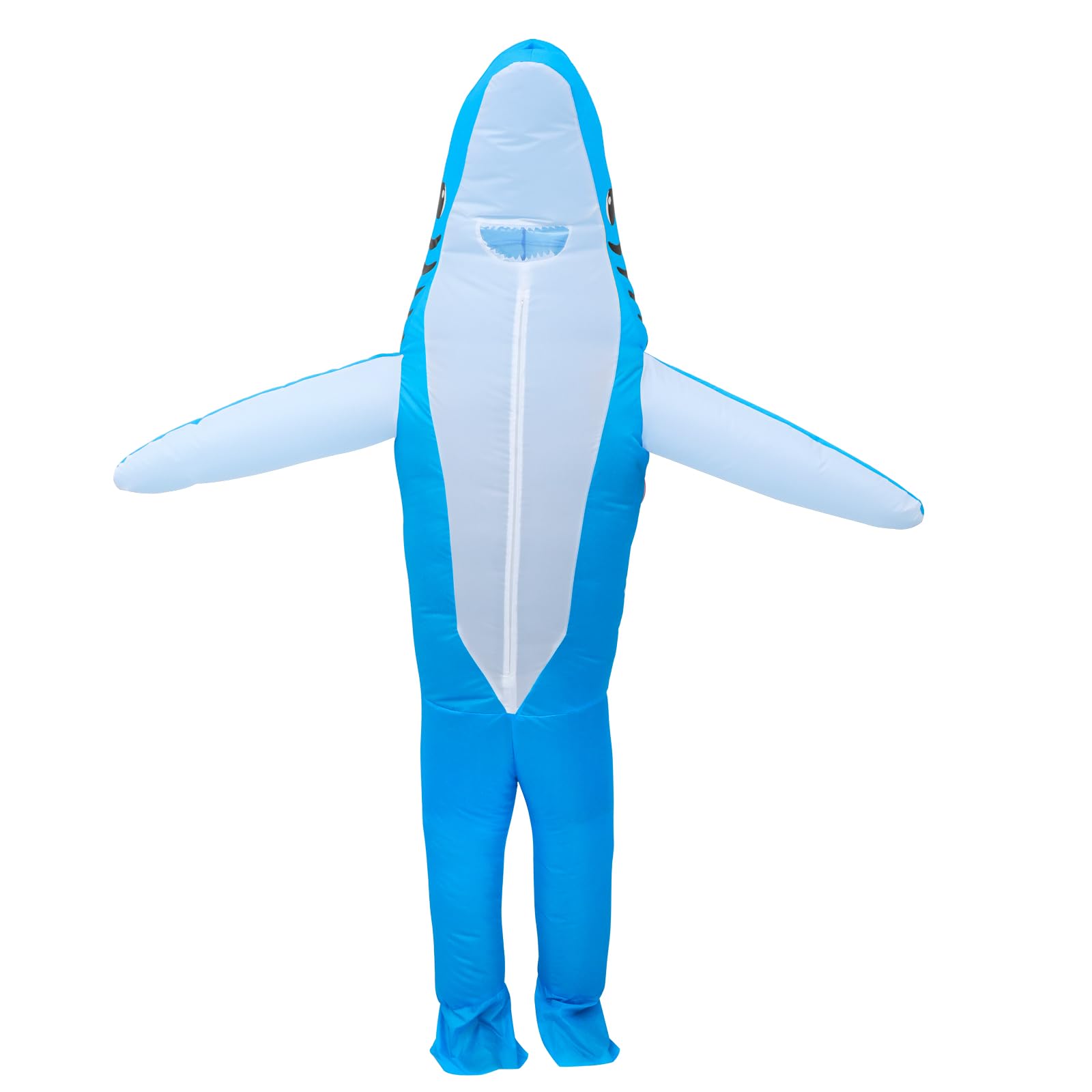 Inflatable Shark Costume for Adults - Full Body Standing Shark Halloween Costume with Air Pump | Blow-Up Deluxe Cosplay Party Outfit for Halloween, Pool Parties & Themed Events