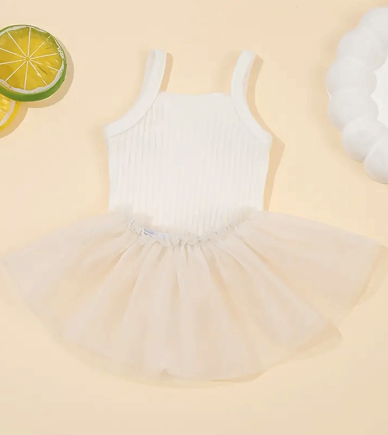 White Tutu and Body Set for Baby Dolls - Adorable Outfit for 12-18 Inch Dolls | Perfect for Dress Up, Photo Shoots & Gift Giving