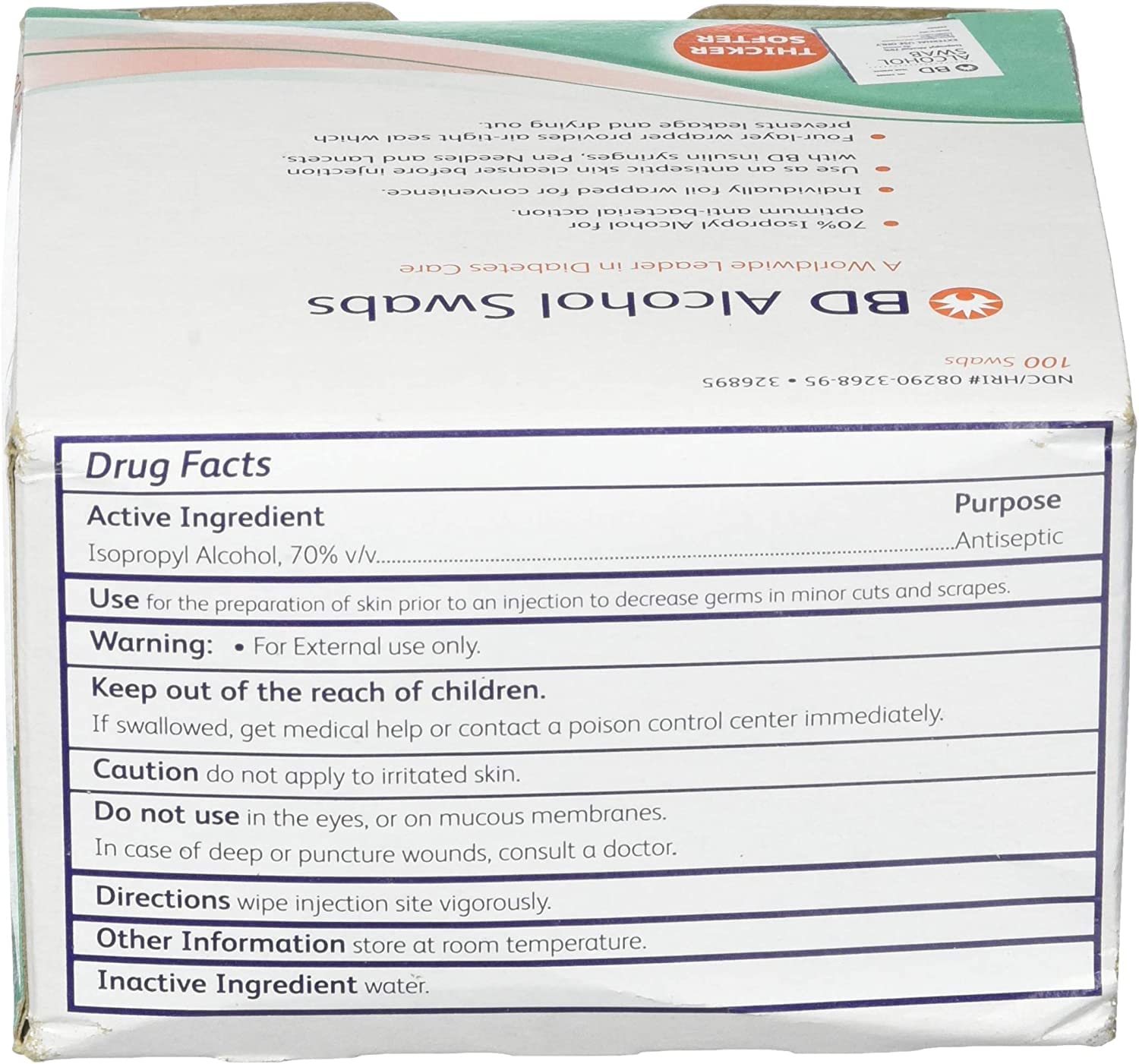 BD Medical Systems 326895 Alcohol Prep Pads - 12 Boxes of 100 Sterile Alcohol Swabs for First Aid, Injection & Wound Care | Medical, Tattoo & Travel Essential