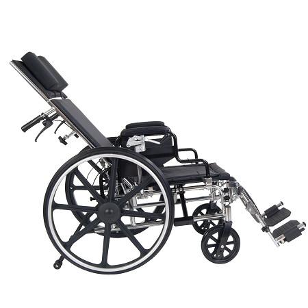 Viper Plus GT Full Reclining Wheelchair - Heavy Duty Mobility Chair with Adjustable Backrest & Footrest | Ideal for Home, Hospital & Travel Use
