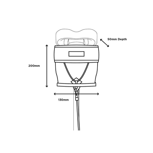 Restrap Small City Saddle Bag - Waterproof Bike Saddle Bag for Urban Commuting & Cycling Accessories - Perfect for Daily Rides, Work Commutes & City Exploration