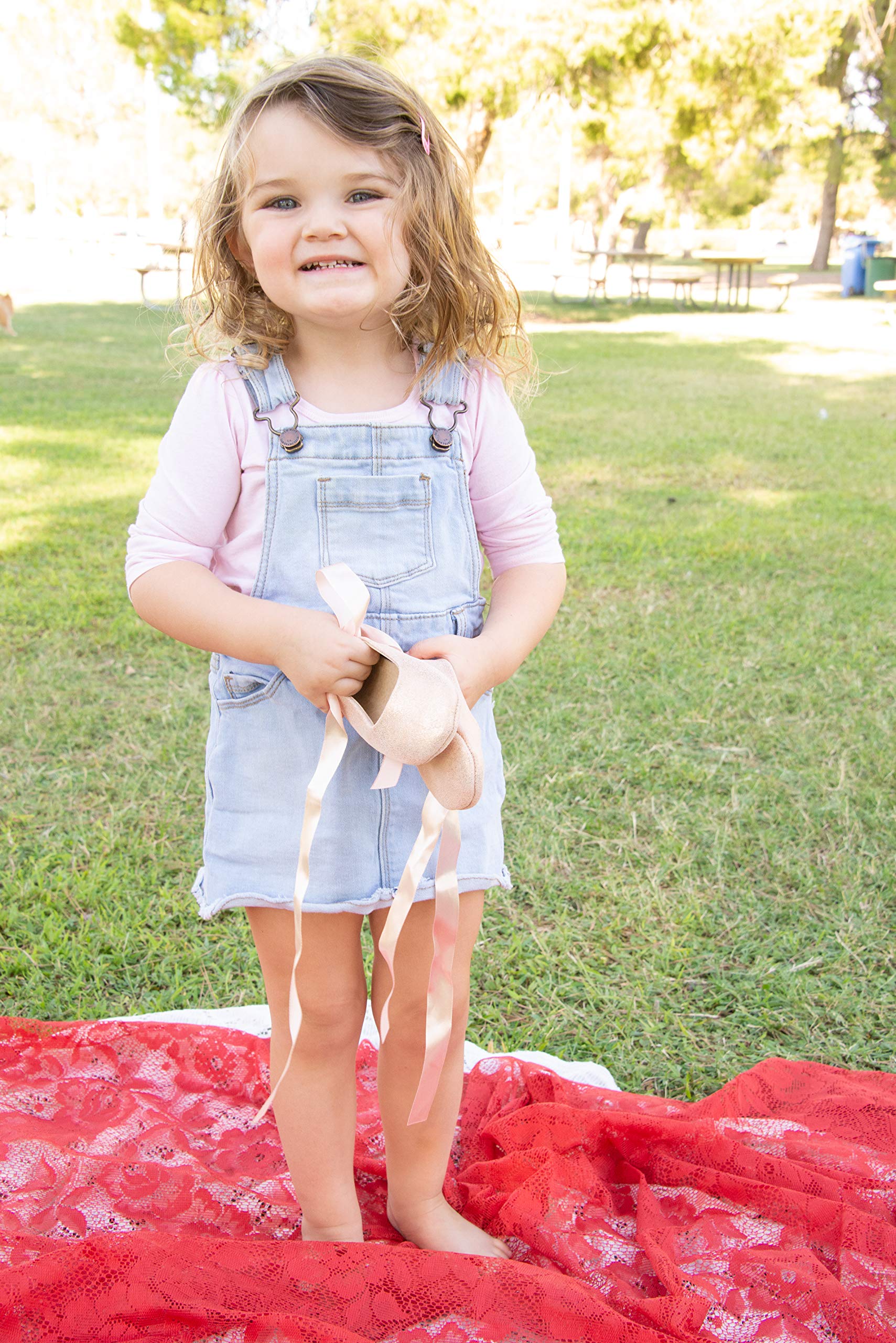 Girls' Sparkle Ballet Shoes for Toddlers & Baby - Glitter Dance Shoes for Ballet Class, Recital, Dress Up & Playtime
