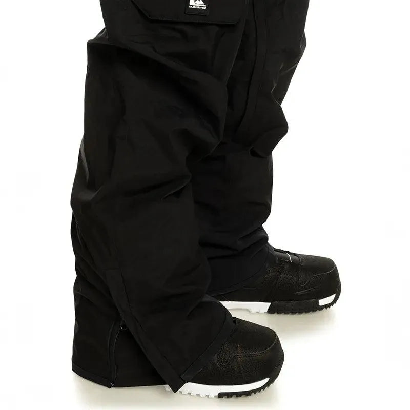 Quiksilver Men's Snow Utility Pants - Black - Waterproof & Insulated Winter Snowboard Ski Pants for Outdoor Adventures