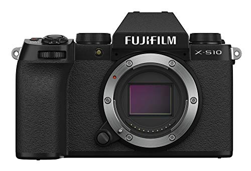 Fujifilm X-S10 Mirrorless Digital Camera with 26.1MP APS-C Sensor | 5-Axis IBIS | 4K Video | Compact & Lightweight for Travel, Vlogging & Photography
