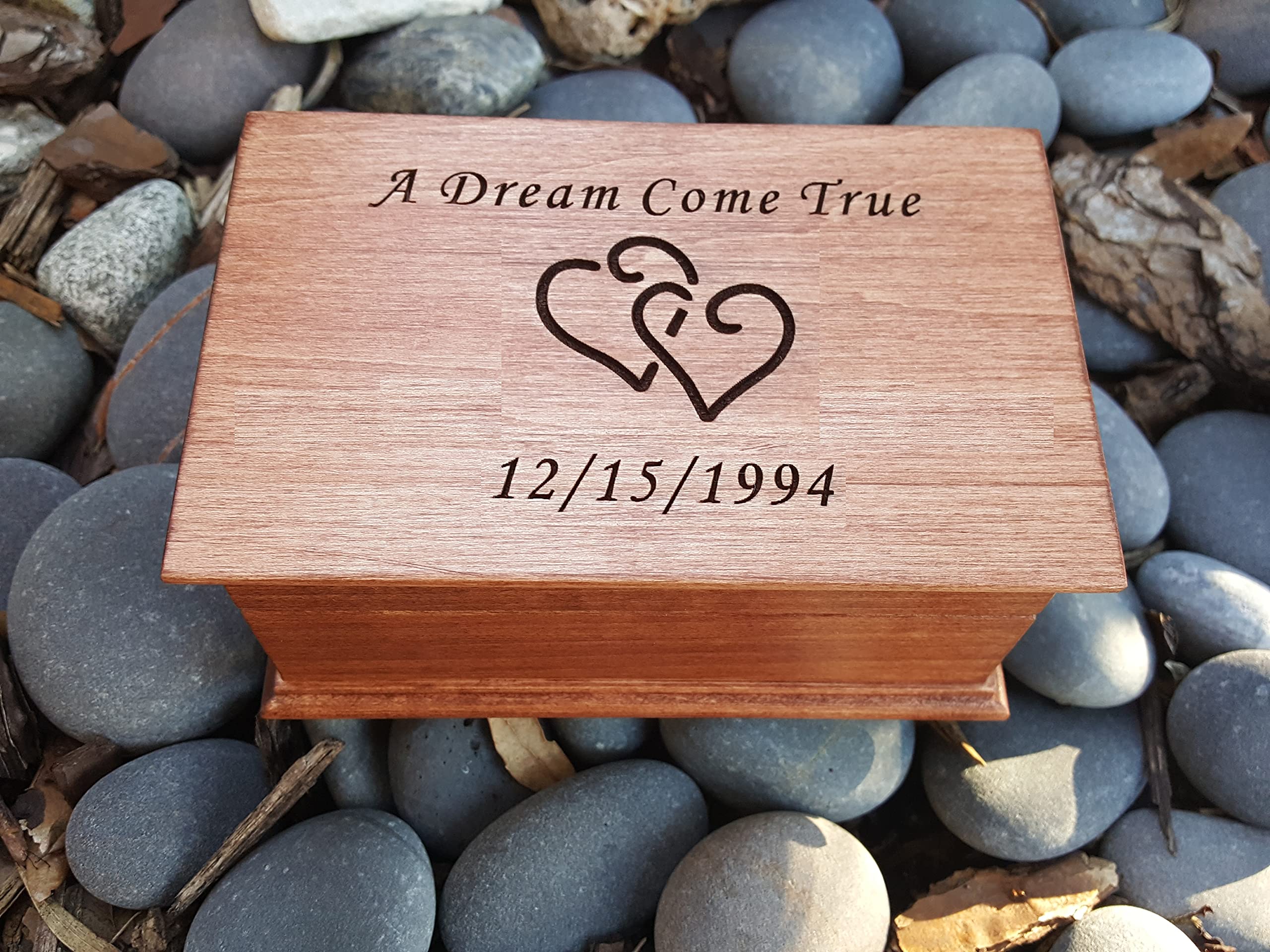 Custom Handmade Jewelry Music Box - Personalized Gift for Bride, Wedding, Anniversary & Special Occasions | Unique Keepsake Box for Jewelry Storage & Romantic Decor