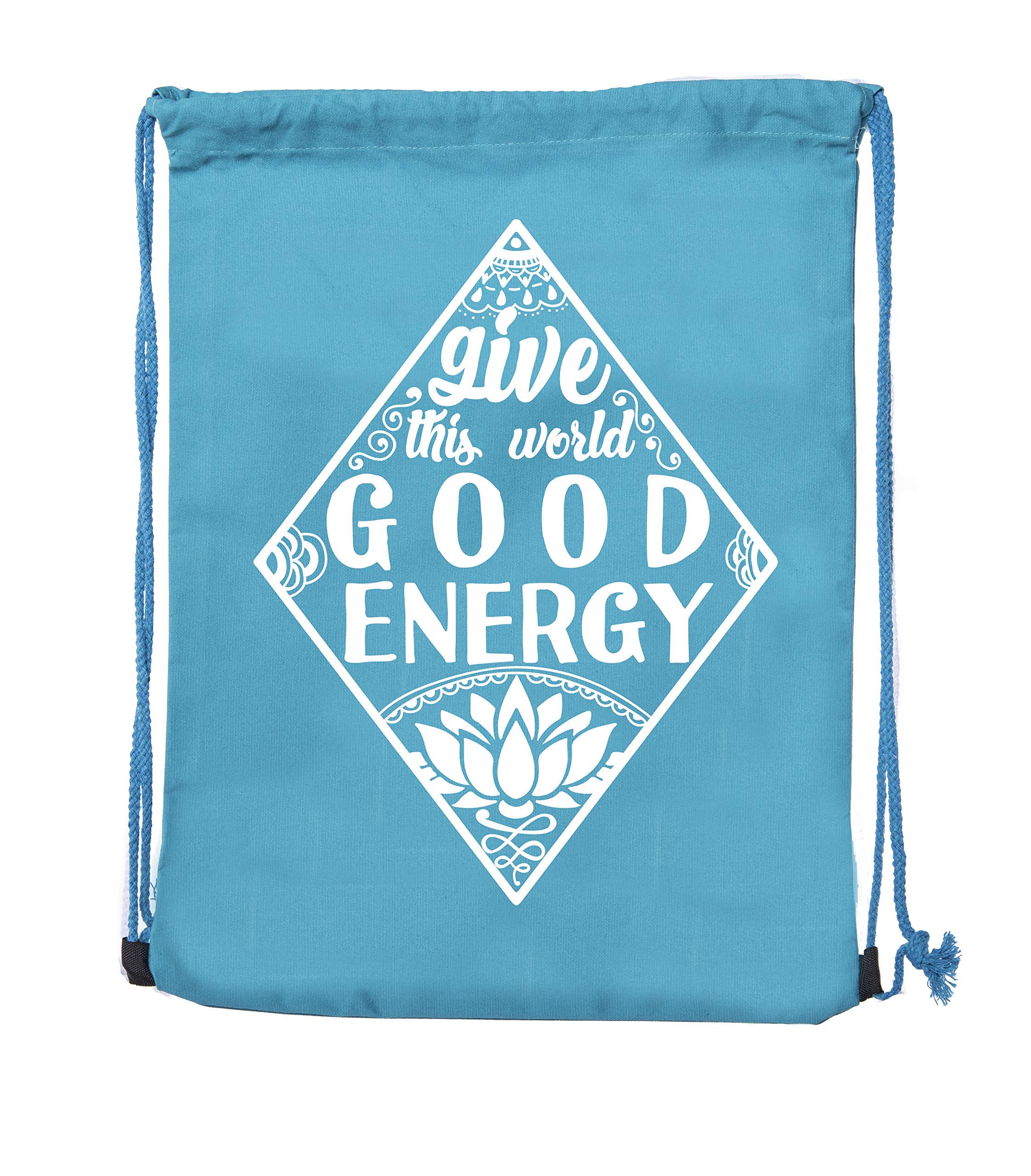 Premium Cotton Drawstring Yoga Gym Bag - Lightweight & Durable for Yoga Blocks, Clothes & Accessories - Perfect for Yoga Class, Gym & Travel