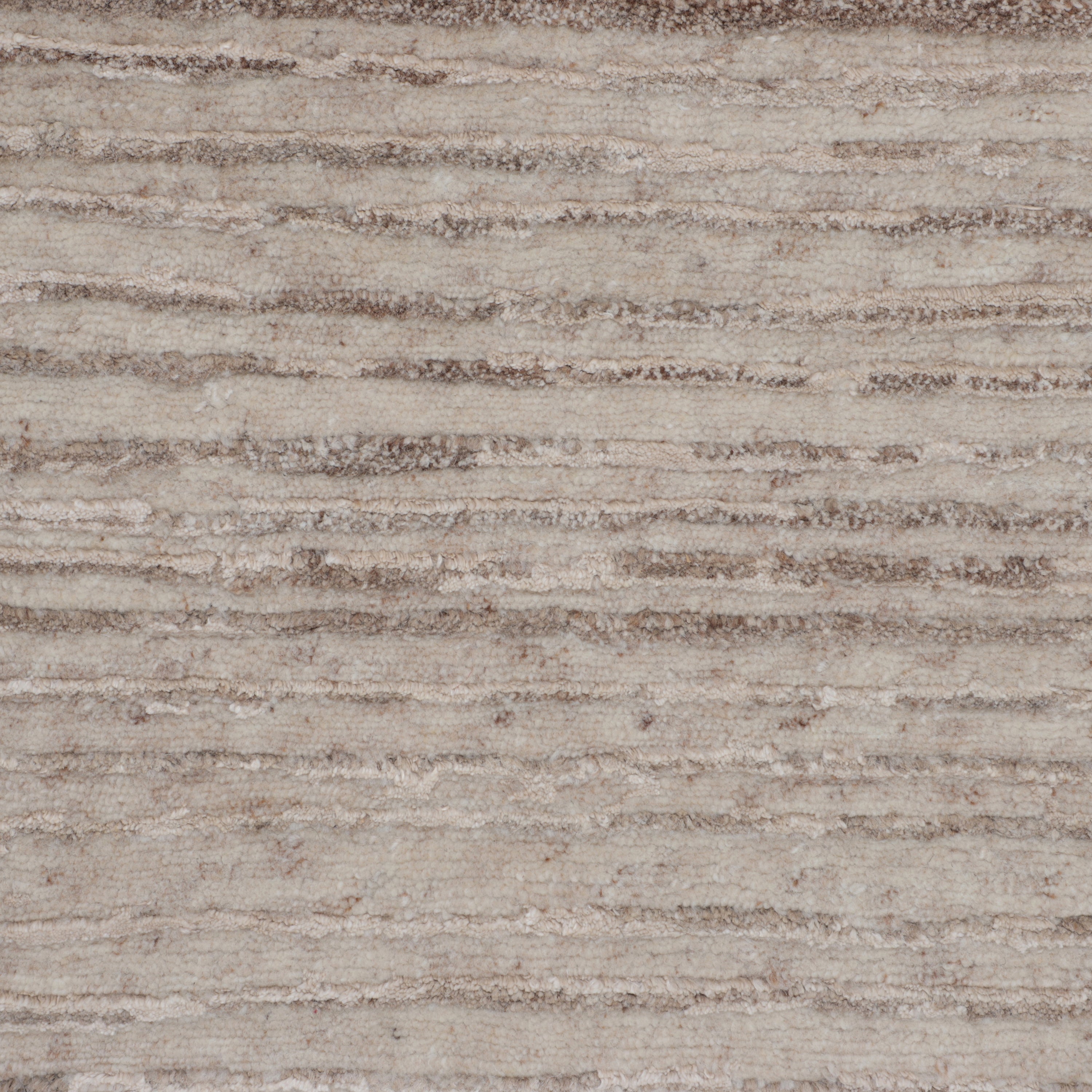 Beige Contemporary Wool Blend Rug 8'1 x 10' - Soft & Durable Area Rug for Living Room, Bedroom & Office Decor