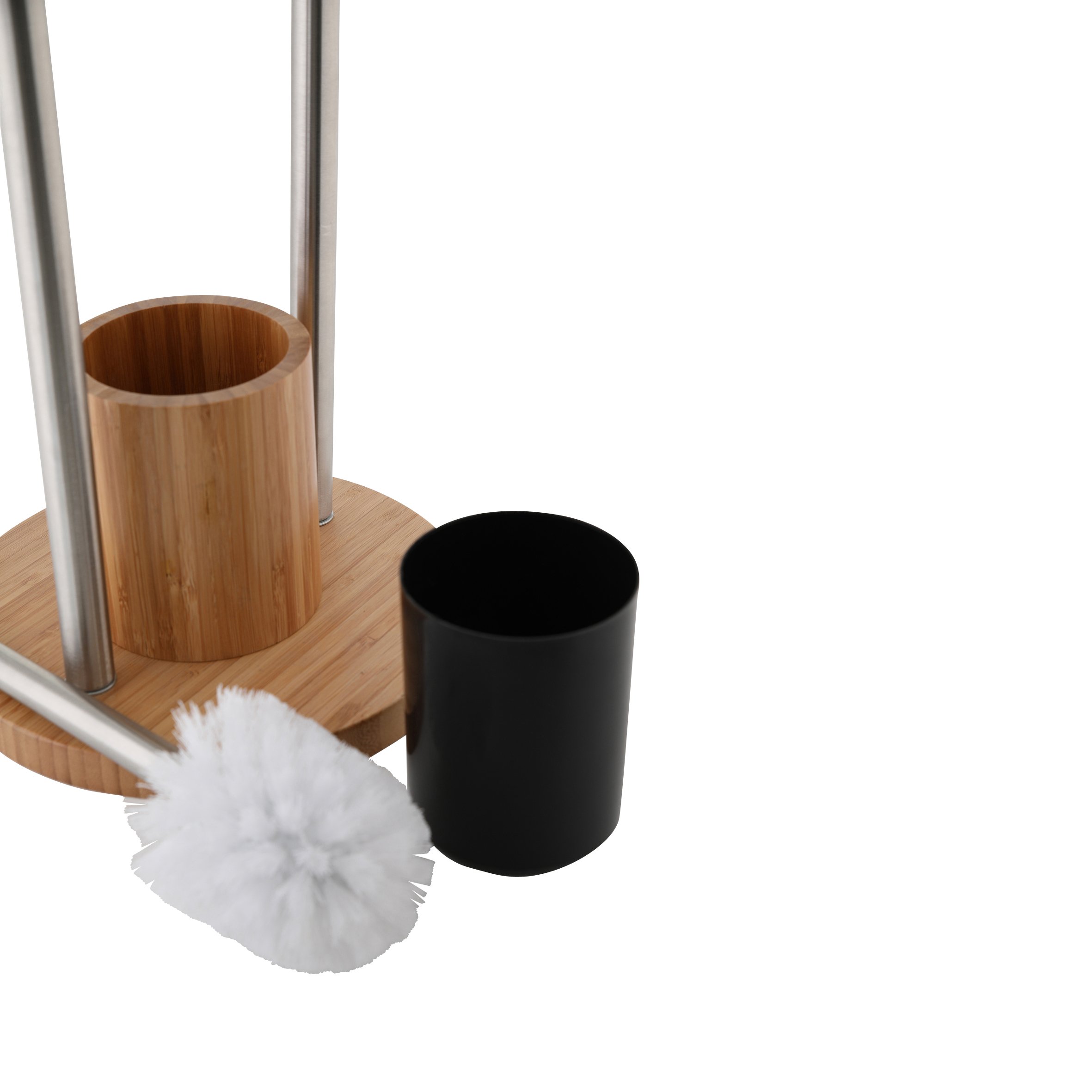 Bonja 80 cm Toilet Paper Holder and Toilet Brush Set - Modern Bathroom Accessories for WC, Home & Office Use