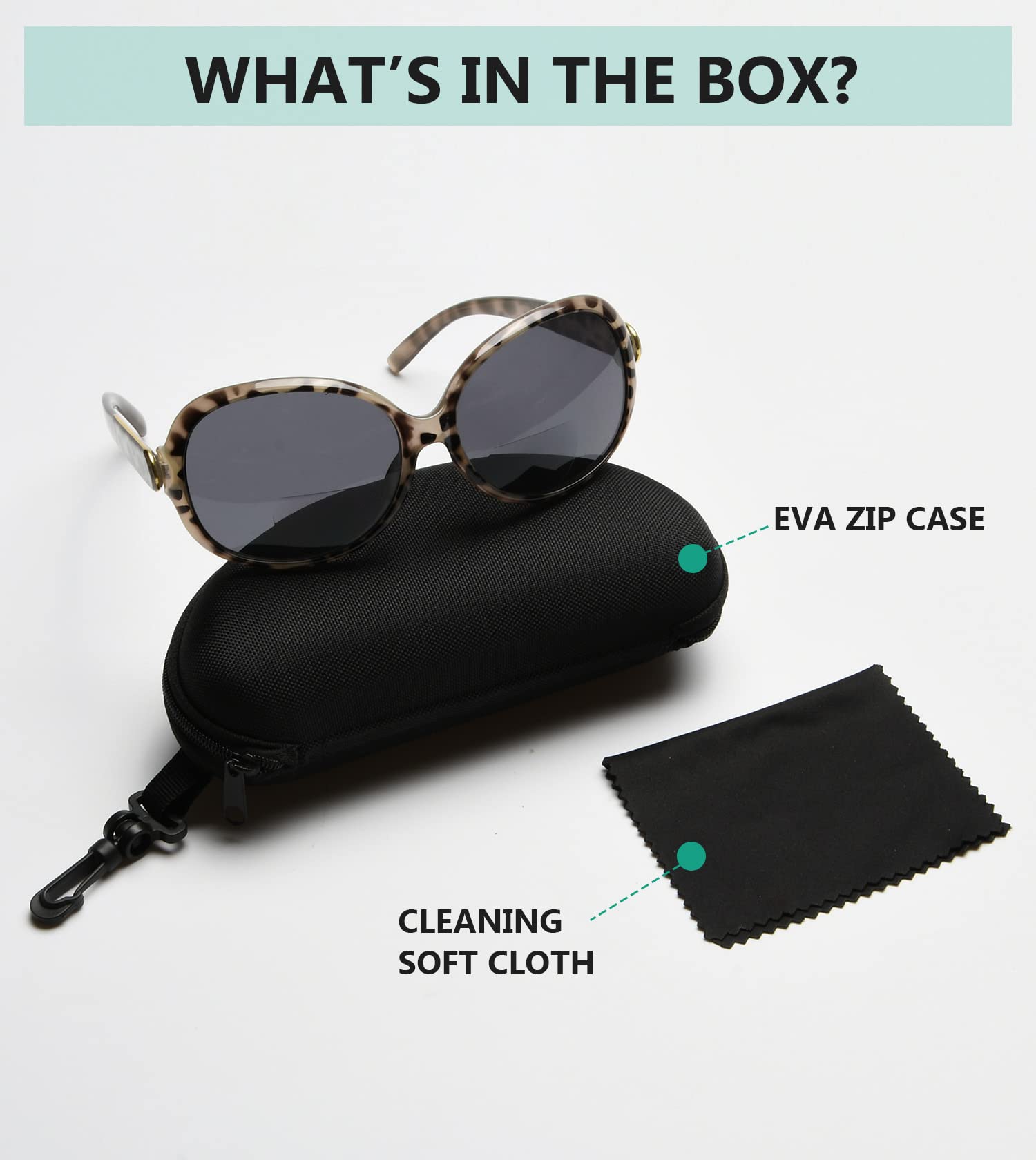Eyekepper Bifocal Sunglasses for Women - UV Protection Reading Glasses with Oversized Frames - Perfect for Outdoor Reading, Driving, and Sunny Day Activities