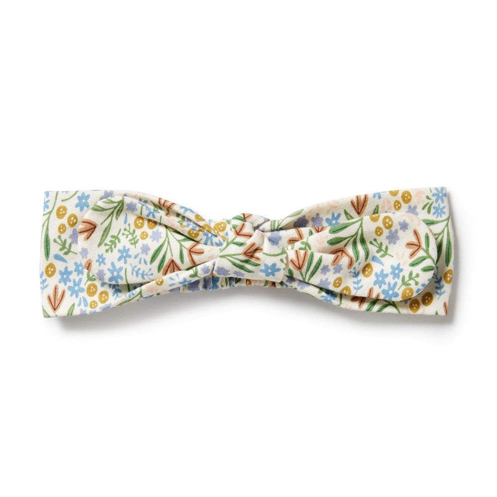 Tinker Floral Organic Headband for Women - Soft Cotton Hair Accessories for Everyday Wear, Weddings & Outdoor Activities