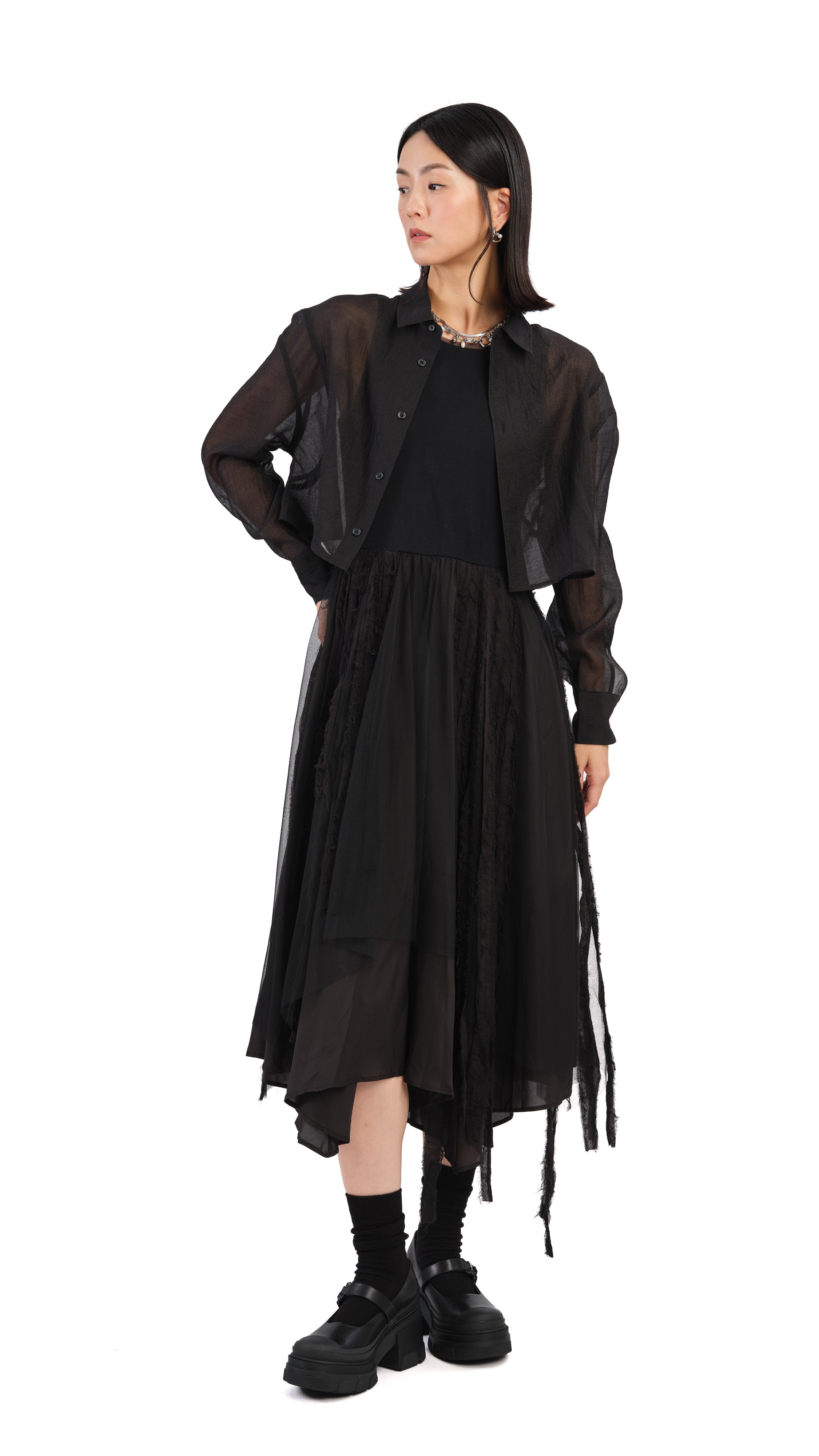Stylish Mesh Patchwork Dress for Women - Trendy Summer Casual & Party Wear - Perfect for Beach Outings, Date Nights & Special Occasions