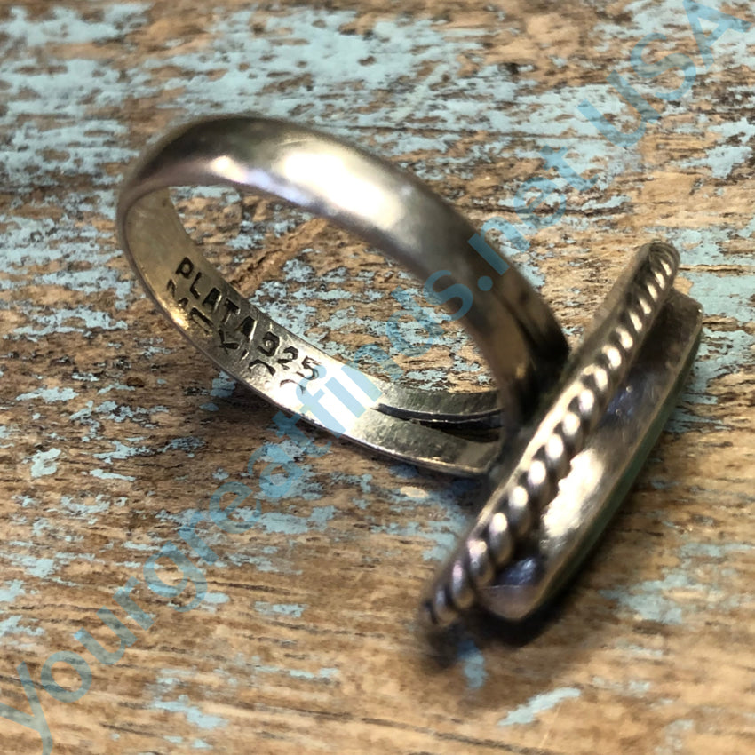 Vintage Mexican Sterling Silver & Turquoise Ring Size 6.5 - Handmade Southwest Jewelry for Women - Perfect for Boho Fashion, Gift Giving & Special Occasions