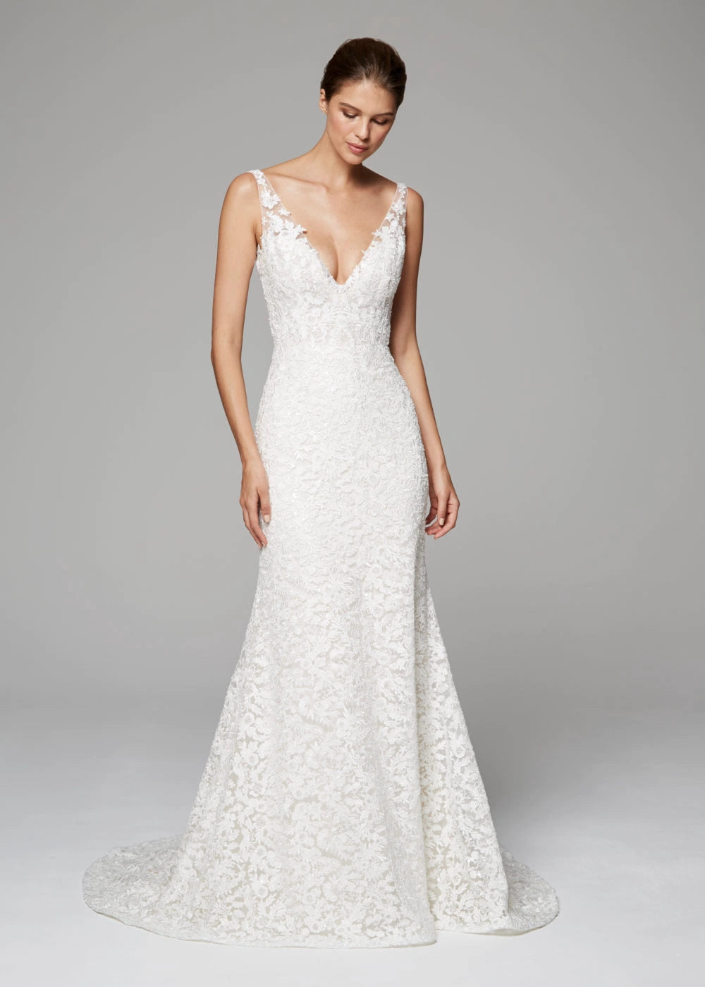 Anne Barge Aubrey Wedding Dress - Size 10 | Elegant Lace Bridal Gown for Church Ceremony & Formal Reception