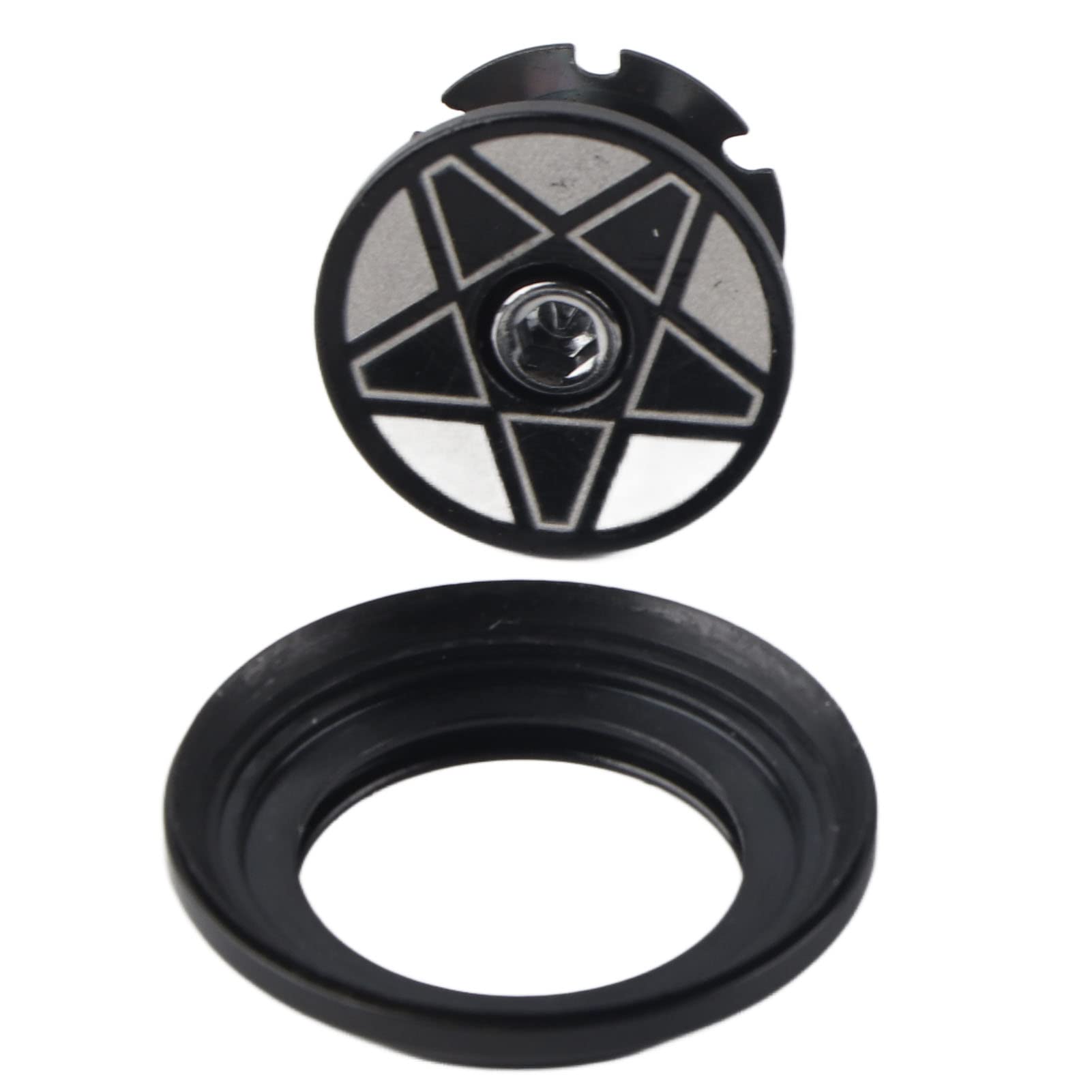 34mm Aluminum Alloy Headset Bearing for 28.6mm Straight Steerer Fork - Black | Durable Bike Headset for Mountain & Road Bicycles