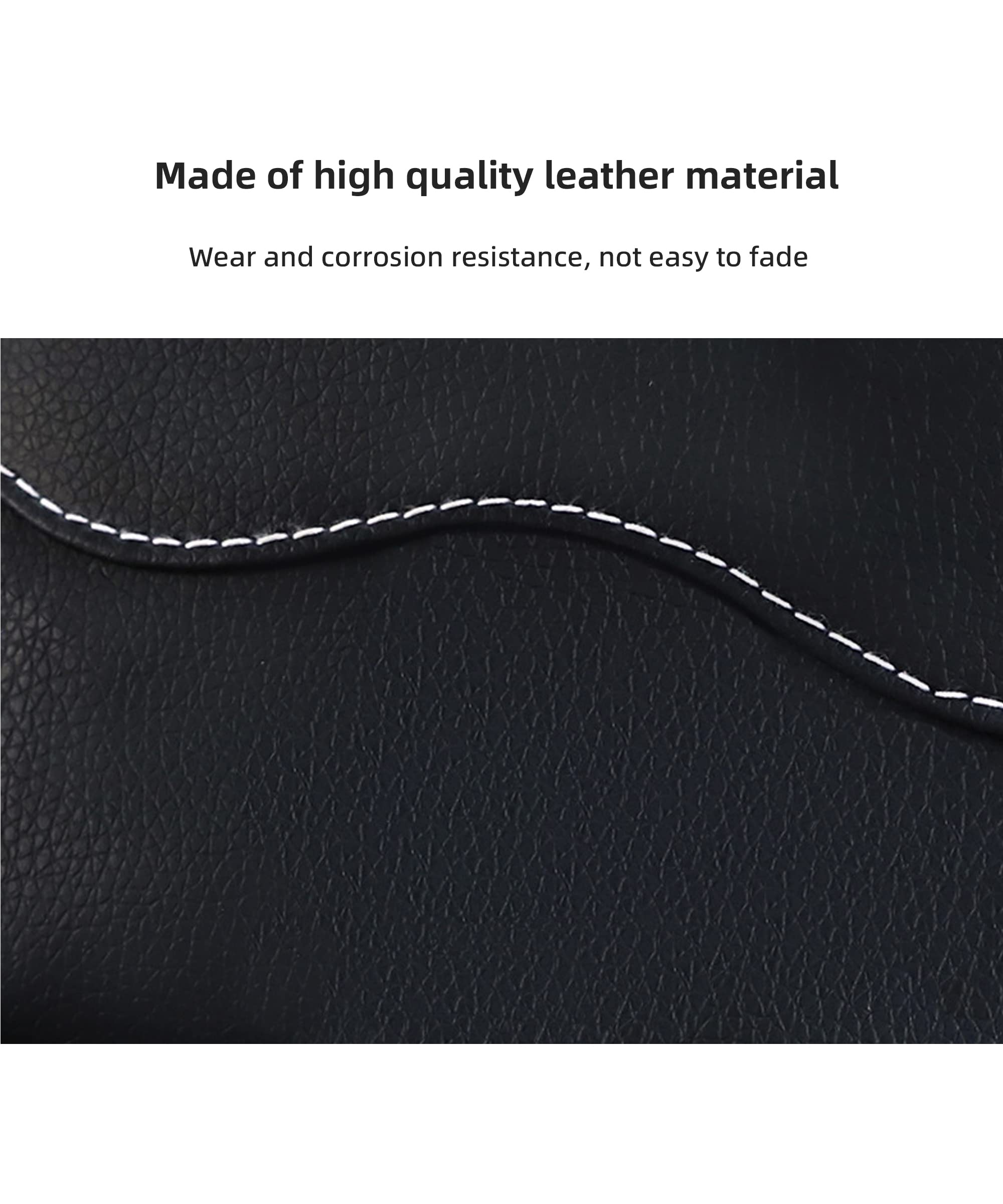 Car Seat Organizer with Side Pockets - PU Leather Storage Holder for Phone, Sunglasses, Pens & Essentials | Perfect for Road Trips, Commuting & Family Travel
