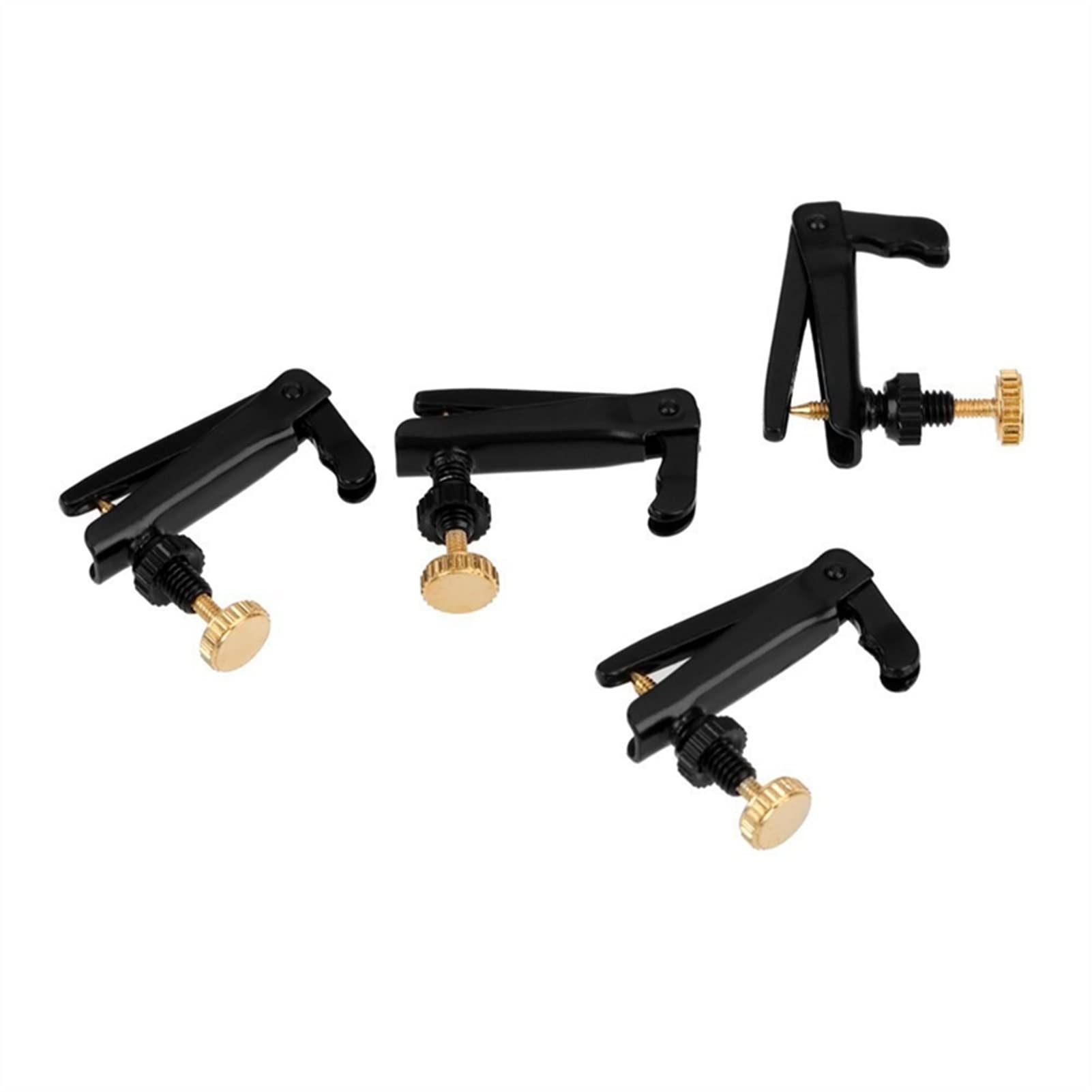 4pcs Premium Violin Fine Tuners with Copper Plating Screws - Adjustable Tuners for 3/4 & 4/4 Size Violins - Perfect for Professional Violinists & Music Students - Ideal for Practice, Performances & Orchestra Use