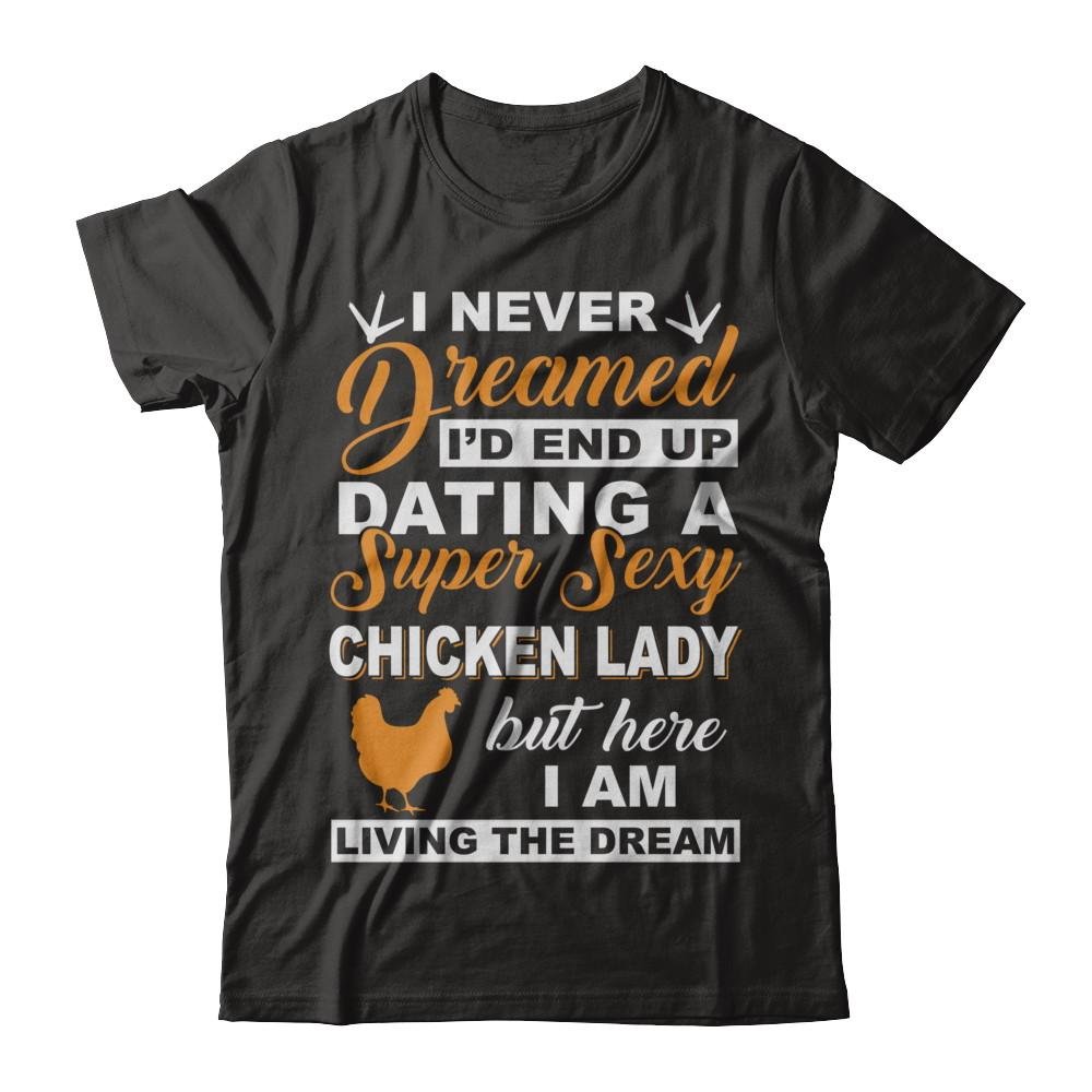 Men's Funny Super Sexy Chicken Lady T-Shirt - Short Sleeve Graphic Tee for Casual Wear & Date Night Outfits