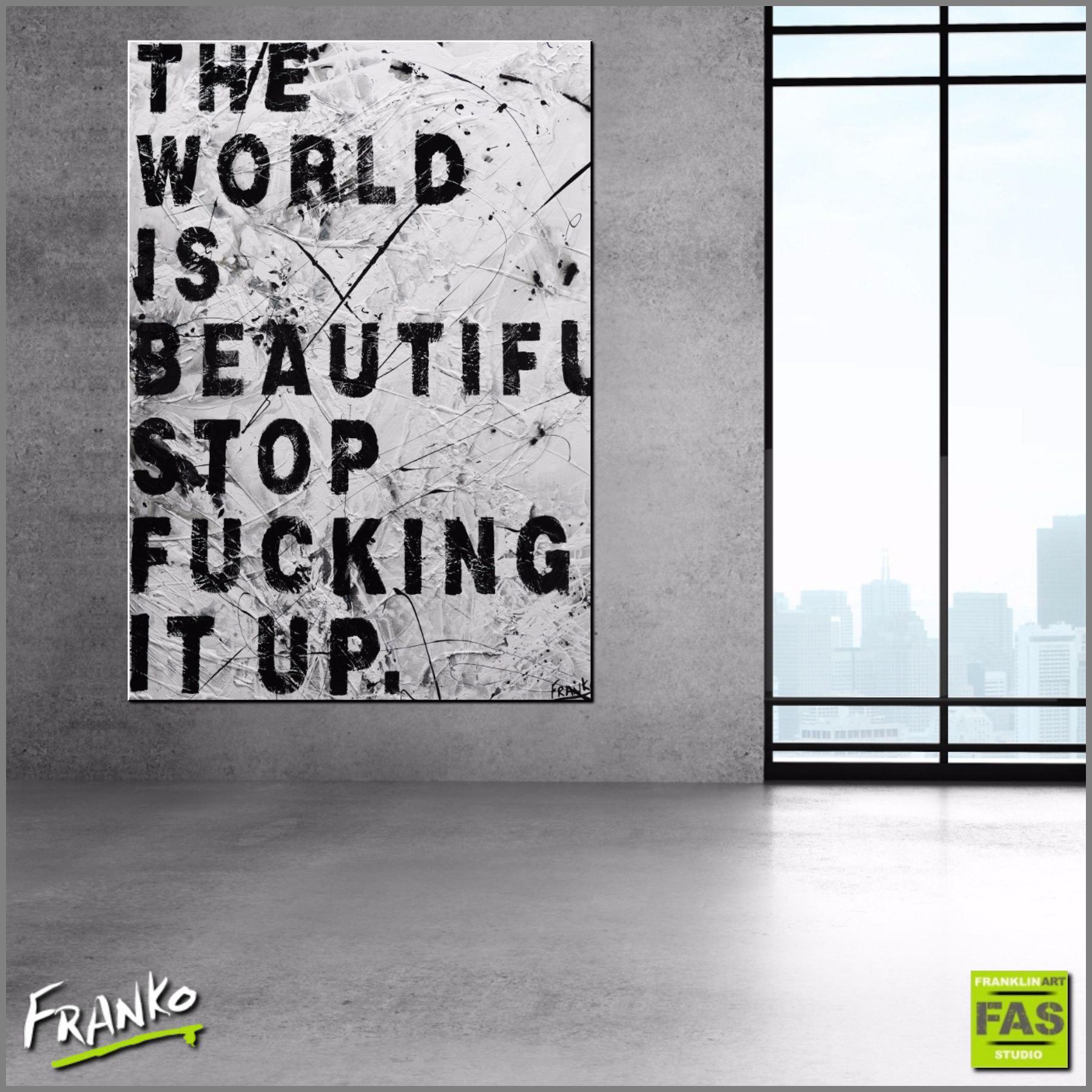 Inspiring Urban Pop Art Wall Decor - Motivational Life Message Canvas Print for Living Room, Bedroom & Office