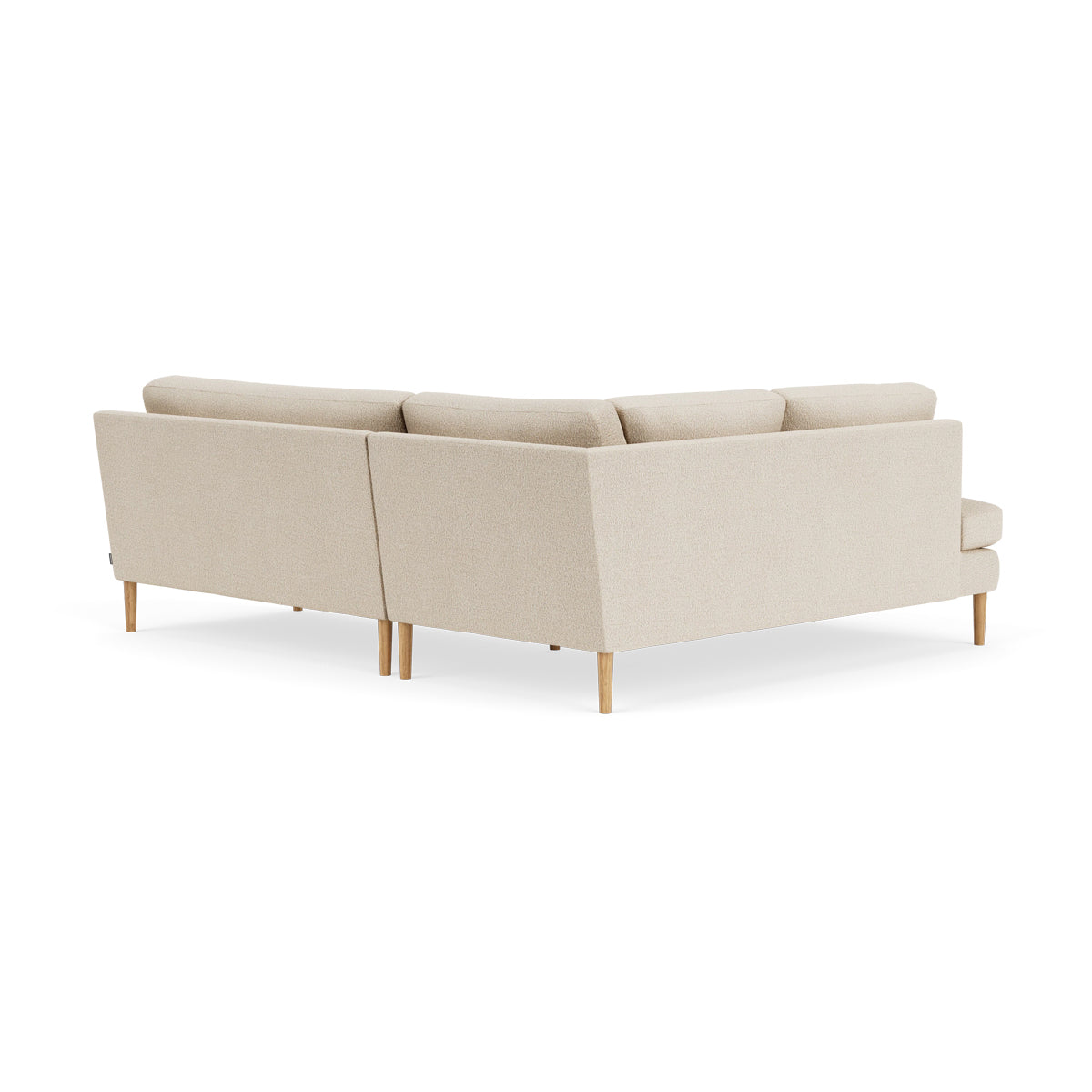 Astha Boucle Left Corner Sofa - Modern L-Shaped Sectional Couch for Living Room, Lounge & Office - Soft Fabric Upholstery, Comfortable Seating for Home Decor