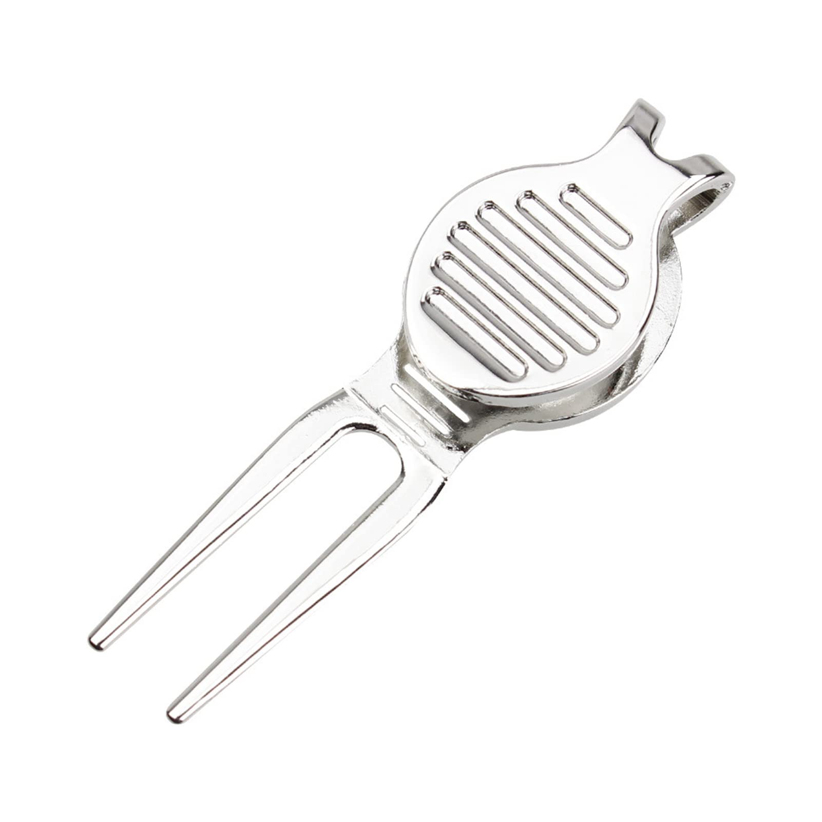 Premium Golf Divot Repair Tool - Multi-Functional Ball Mark Fixer & Crack Cleaner | Durable Stainless Steel Design | Perfect for Golf Course, Driving Range & Backyard Practice