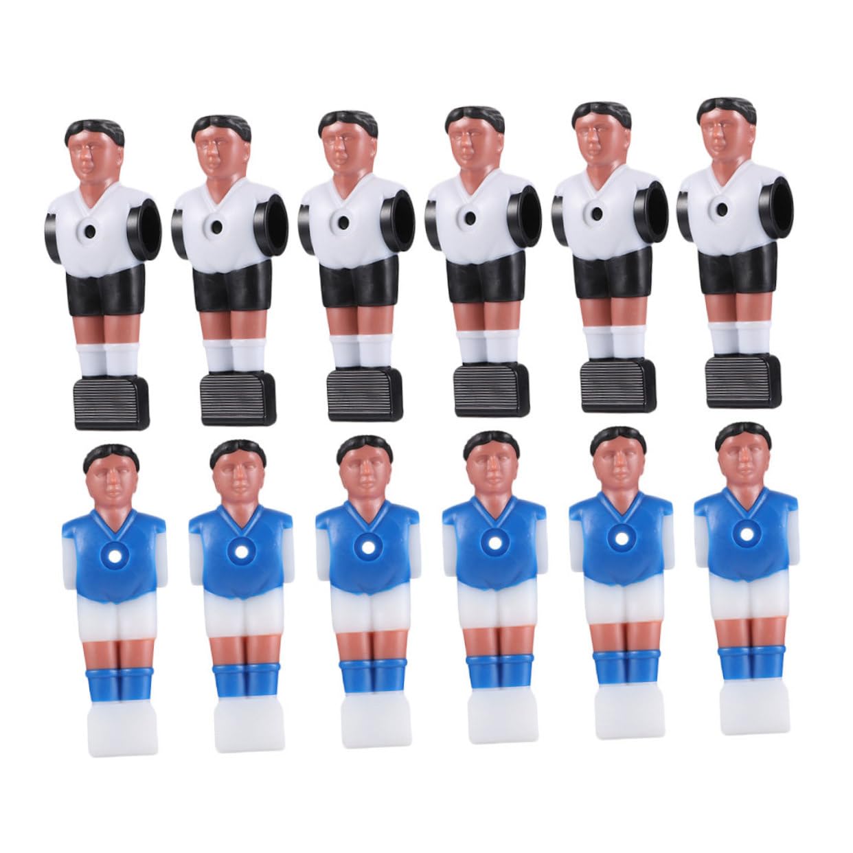 Yardwe 12-Piece Table Football Player Set - Realistic ABS Soccer Athlete Figures for Foosball Game Accessories - Perfect for Game Rooms, Bars, and Family Entertainment