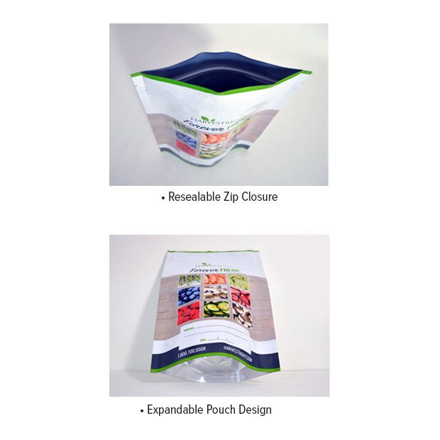 Harvest Right Resealable Mylar Bags (300 Pack) - Premium Food Storage Bags for Long-Term Food Preservation, Emergency Kits & Camping Supplies | Airtight, Moisture-Proof & Durable Mylar Bags for Freeze Dried Food, Coffee, Grains & More
