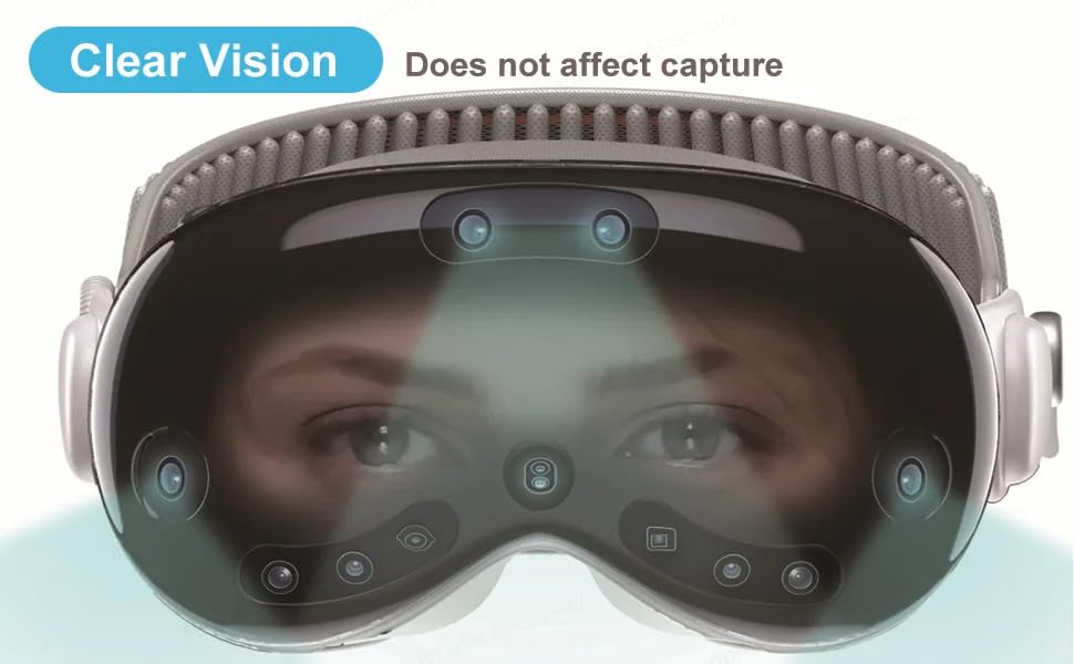 NUCKNOK Ultra Thin Transparent Silicone Cover for Apple Vision VR PRO - Soft TPU Scratch & Drop Protection Case - Perfect for Gaming, Travel, and Daily Use