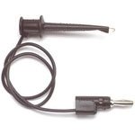 Pomona Electronics 3782-36-5 Minigrabber Test Clip to Stacking Banana Plug (10 Pack) - Perfect for Electrical Testing, Circuit Debugging & Lab Equipment Connections