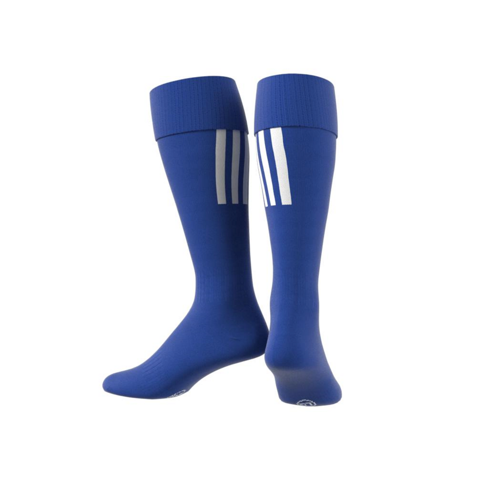 Adidas Santos 18 Soccer Socks - Blue & White Football Crew Socks for Men & Women - Perfect for Training, Matches & Sports Performance