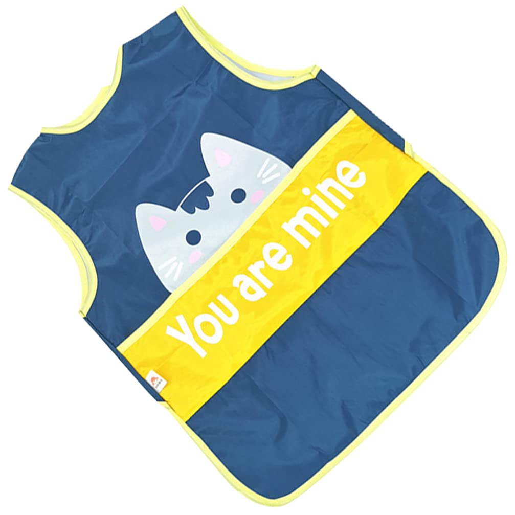 NUOBESTY Waterproof Baby Eating Apron - 1Pc Sleeveless Smock Bib for Mealtime, 40x33cm - Perfect for Toddler Feeding, Baby Led Weaning & Messy Play
