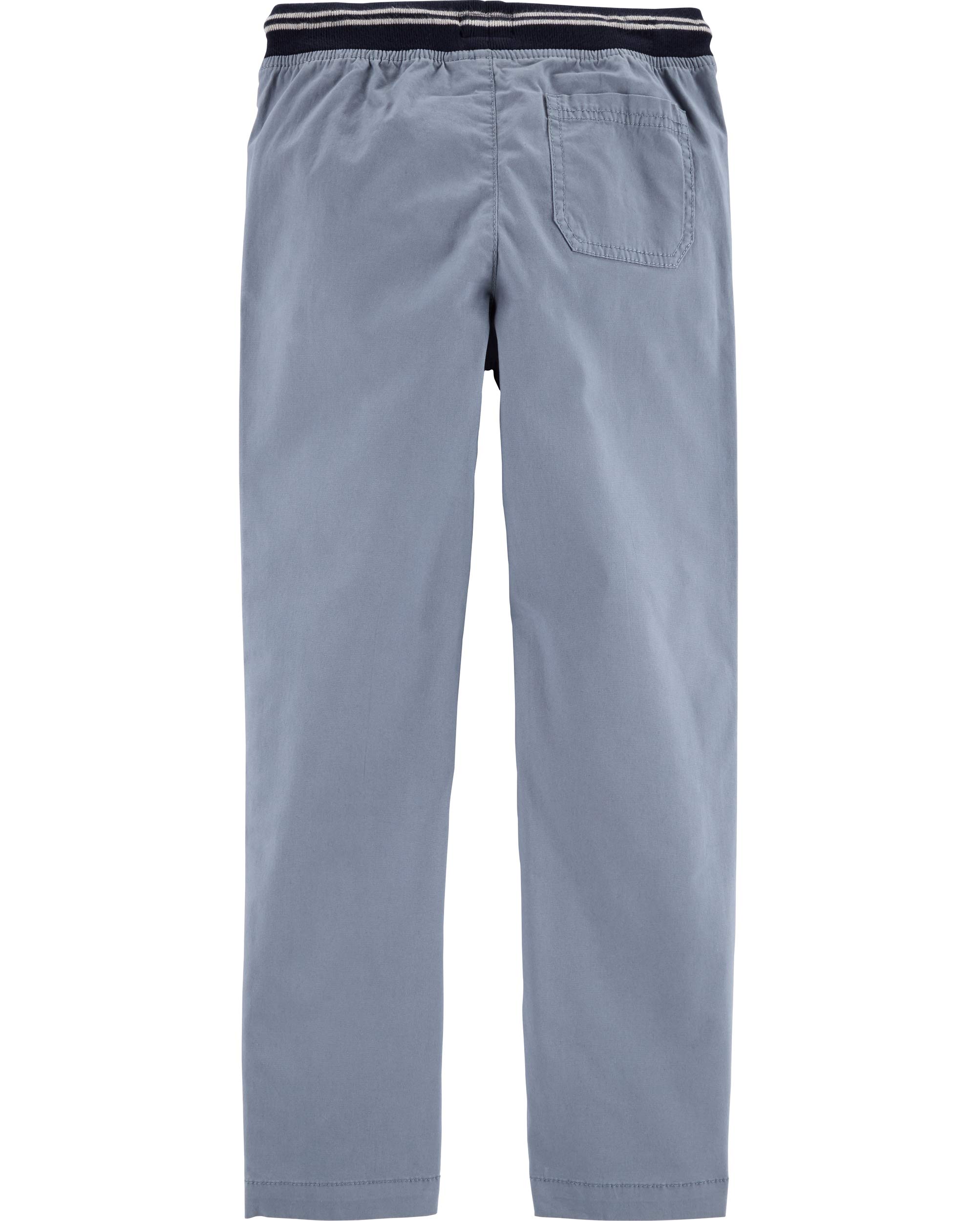 OSHKOSH Boys' Twill Joggers - Comfortable Pull-on Pants for Play & School