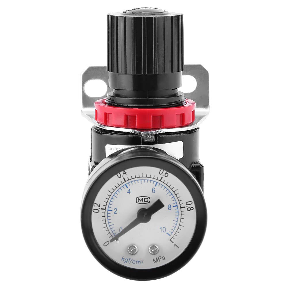 AR2000 Air Compressor Pressure Regulator with Gauge & Water Trap - Precision Air Control for Compressors & Pneumatic Tools - Ideal for Automotive, Industrial & Workshop Applications