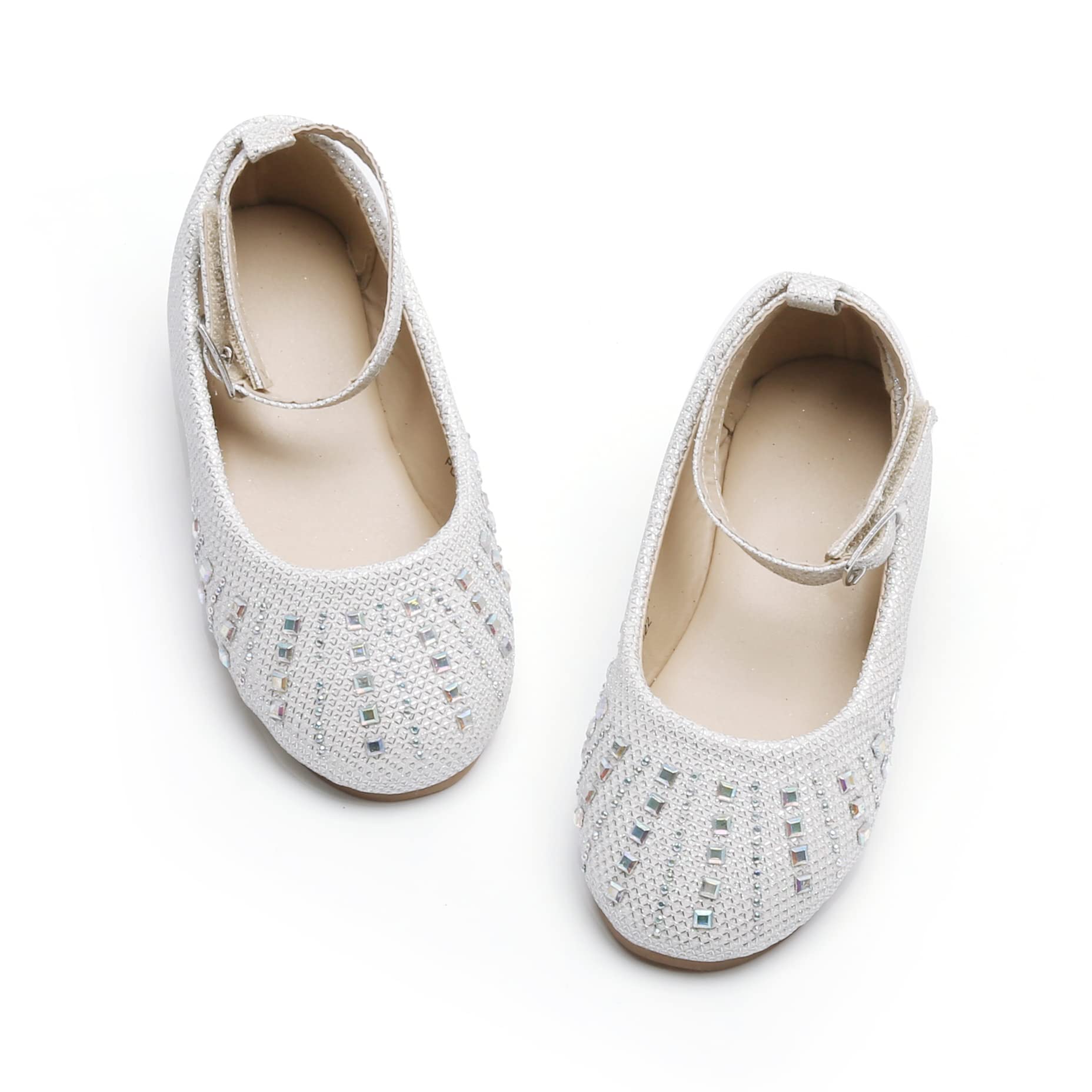 Felix & Flora Toddler Flower Girl Dress Shoes - Girls Ballet Flats for Party, School, Wedding | Perfect for Special Occasions & Everyday Wear
