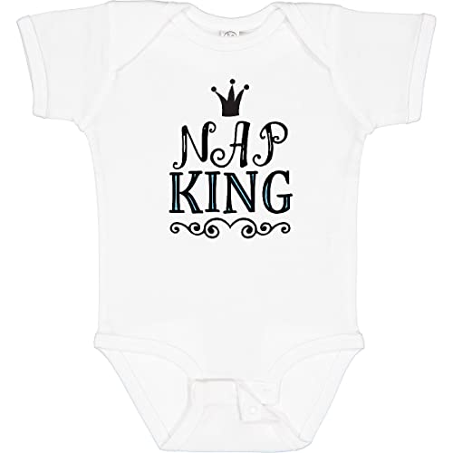 Inktastic Nap King Baby Boy Bodysuit - Soft Cotton Onesie for Newborns & Infants - Perfect for Playtime, Naps & Family Photos