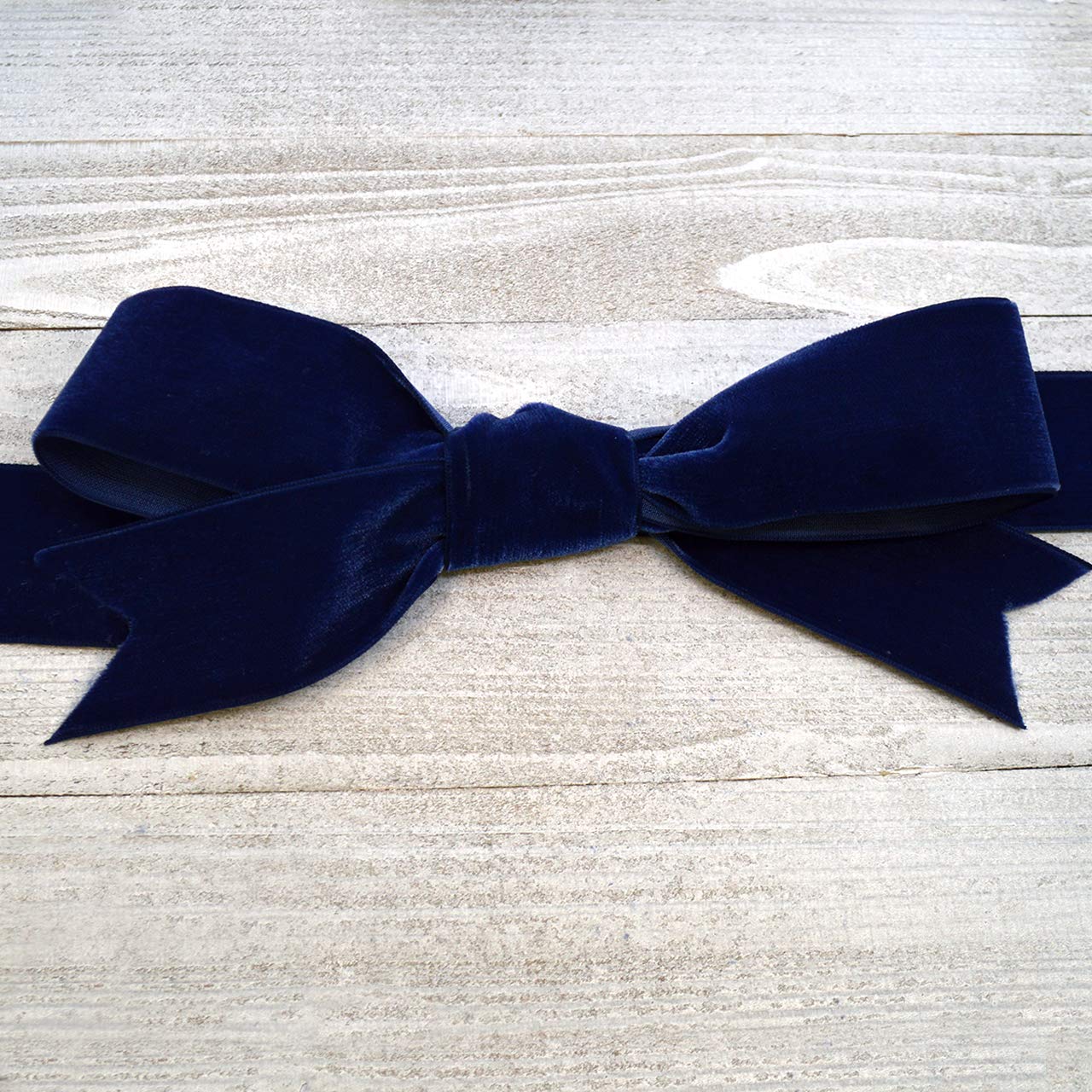 Morex Viviana Velvet Ribbon - 1.5 Inch x 20 Yards Navy Blue Ribbon for Gift Wrapping, Hair Bows, DIY Crafts & Home Decor