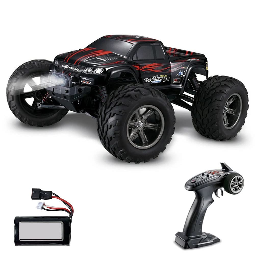 MUMUMI 1/12 Scale 40km/h RC Racing Car - Off-Road Truck Toy with LED Lights for Kids & Adults - Birthday Gift
