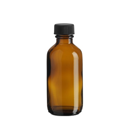 240 Pack 2 Oz (60 ml) Amber Boston Round Glass Bottles with Caps - Essential Oil, DIY Skincare, and Herbal Tincture Storage Solution