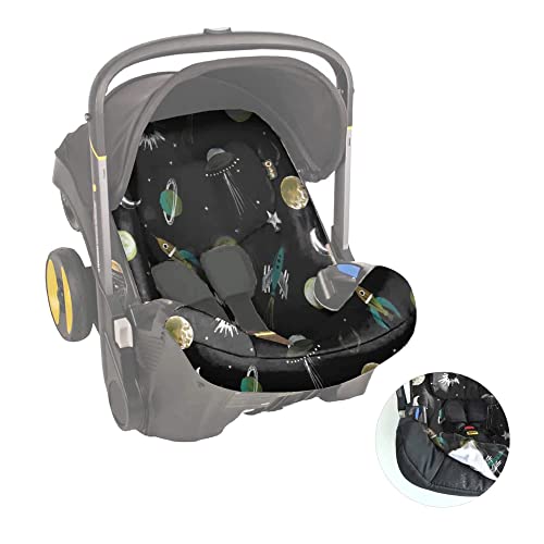 UKJE Doona Car Seat Cover - Waterproof Stroller Protector, Soft Cotton Infant Car Seat Liner for Newborns | Easy to Clean & Install | Perfect for Travel, Daily Commute & Outdoor Adventures (Space Gray)