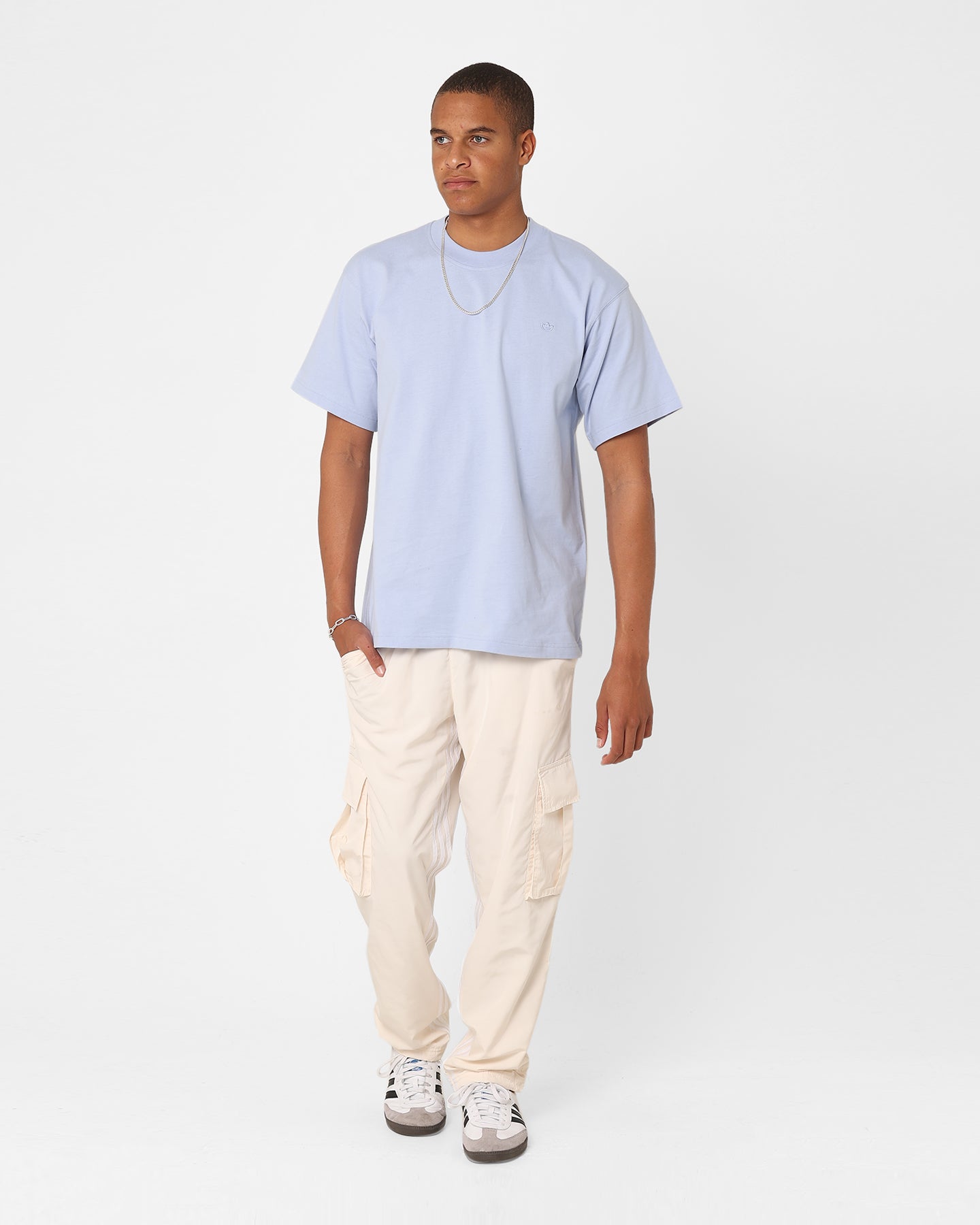 Adidas Metro Cargo Pants for Men - Wonder White | Stylish Streetwear Joggers with Multiple Pockets | Perfect for Casual Wear, Gym & Outdoor Activities