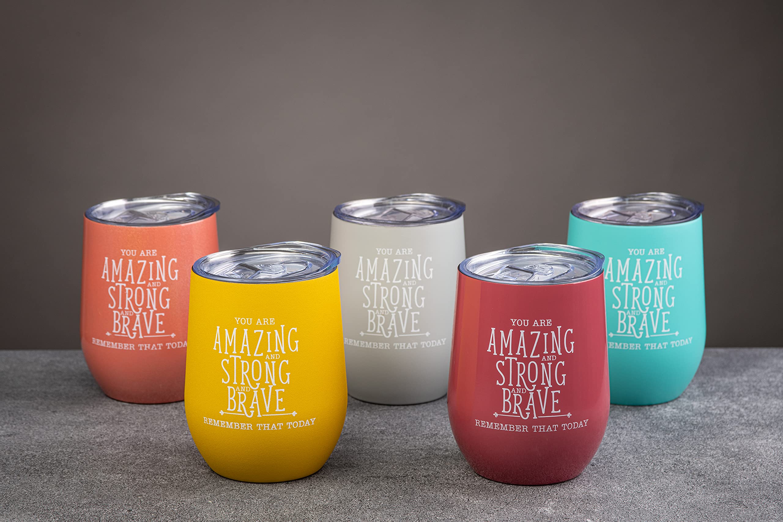 DIVERSEBEE Inspirational Thank You Gifts for Women - Insulated Wine Tumbler Cup with Lid (Ruby) - Perfect for Mom, Sister, Wife, Coworker, Nurses, Best Friend, Encouragement, Birthday, Wine Lovers, Outdoor Picnics, and Relaxing Evenings