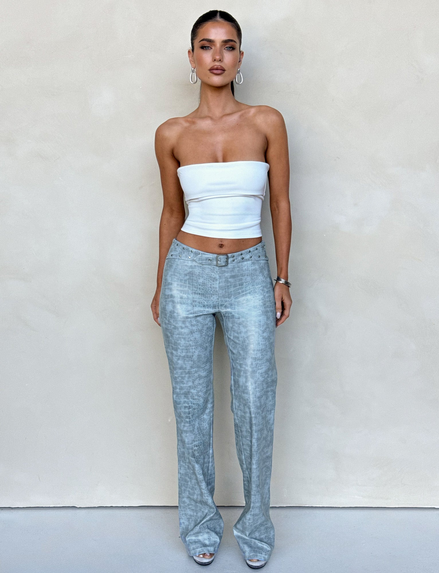 EMERSYN PANT - Dusty Blue Women's Casual Pants for Everyday Wear | Comfortable & Stylish Trousers for Work, Travel & Lounge