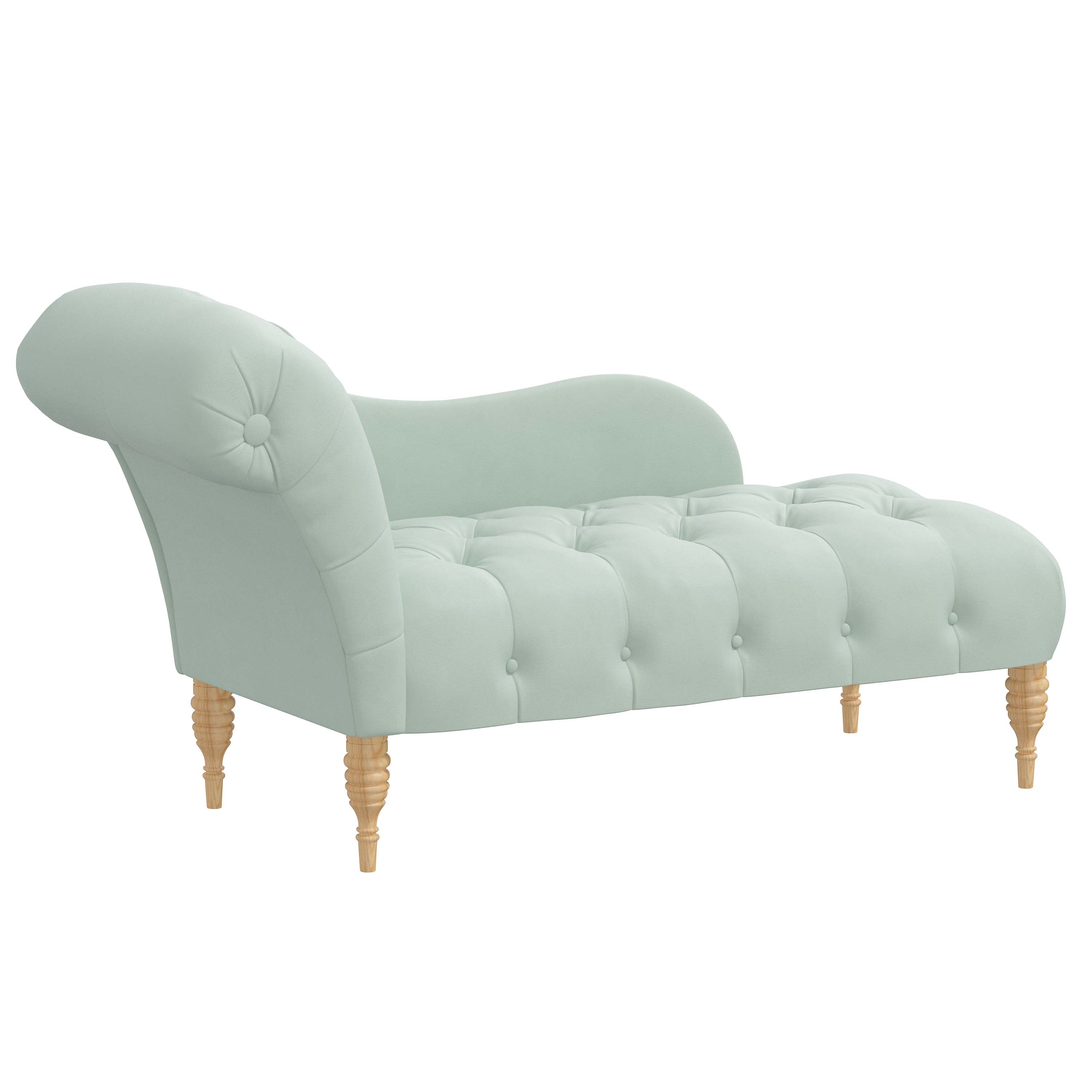 Rowen Chaise Lounge Chair - Modern Accent Furniture for Living Room, Bedroom & Patio - Stylish Upholstered Seating with Wooden Legs - Perfect for Relaxing, Reading & Decorating Your Home