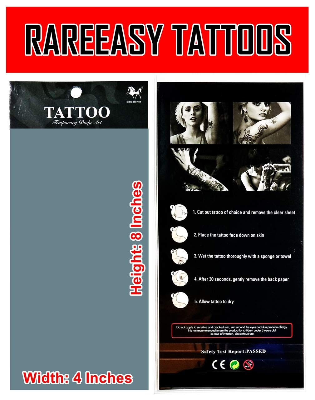 2 Sheets Rope Temporary Tattoos - Waterproof Fake Body Art for Men & Women - Perfect for Arm, Chest & Shoulder - Great for Parties, Festivals & Costume Events