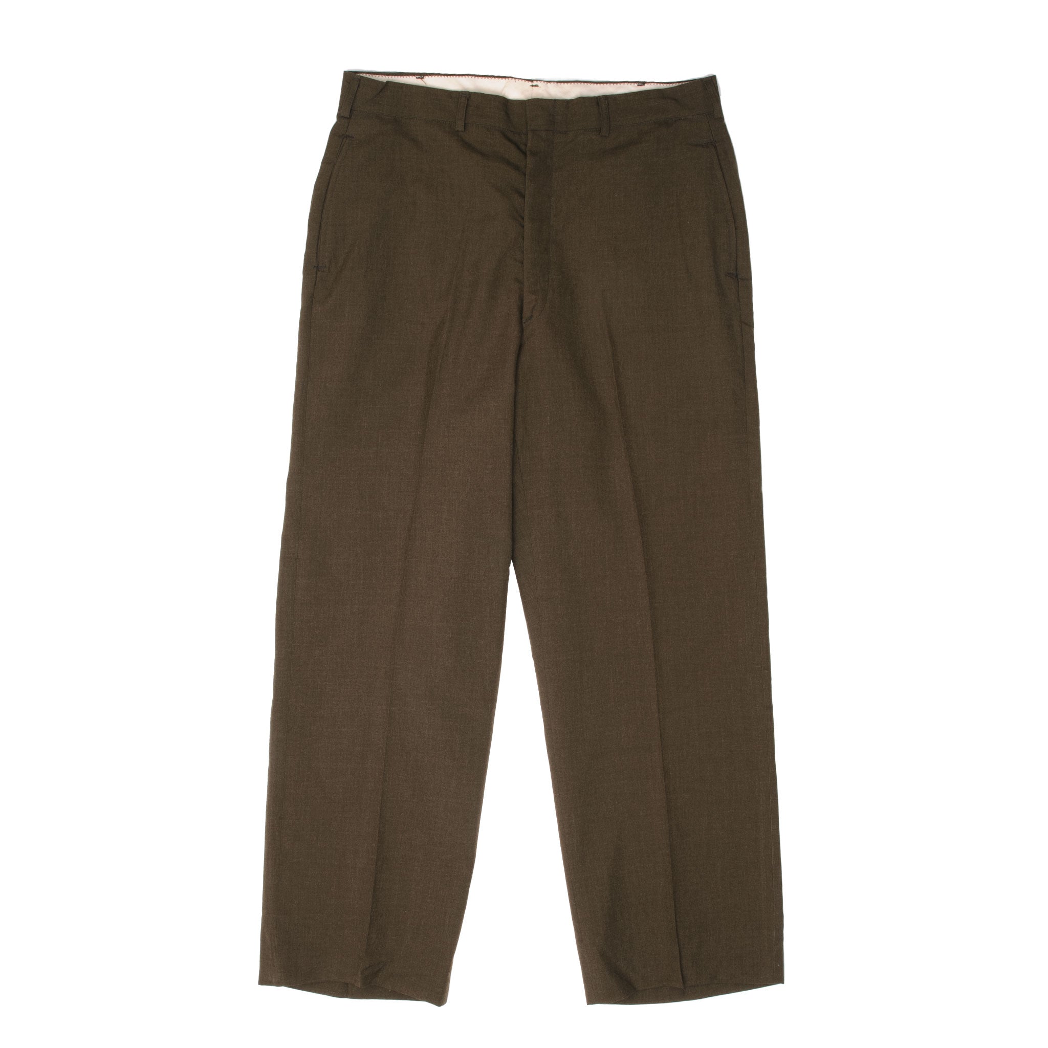 Vintage US Army Tropical Green Type II Dress Trousers Pants 1976 - 34L Size - Military Uniform Pants for Reenactment, Cosplay & Outdoor Adventures