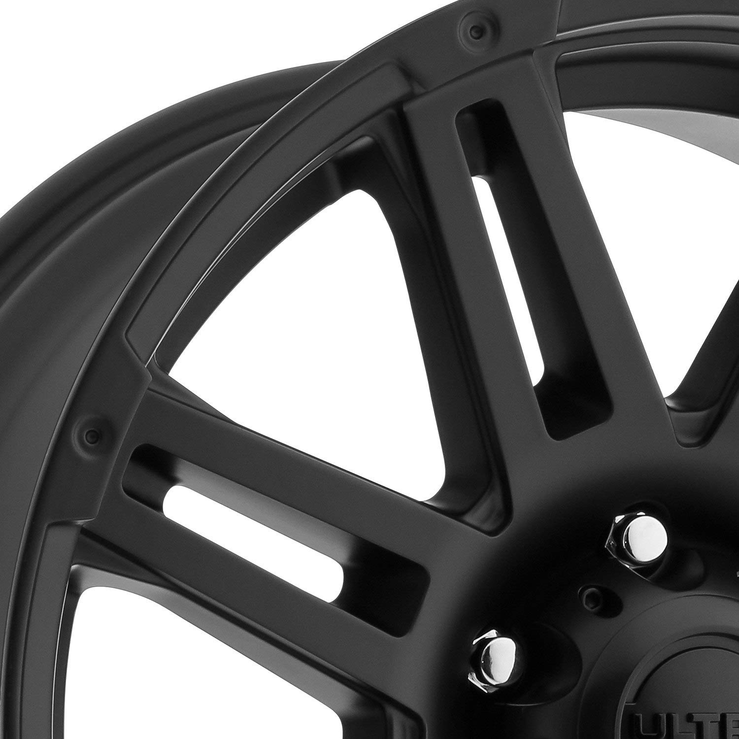 ULTRA 226SB Black Glossy Wheel with Satin Clear Coat - 18mm Offset (5x139mm Bolt Pattern) - Perfect for Off-Road Trucks & SUVs