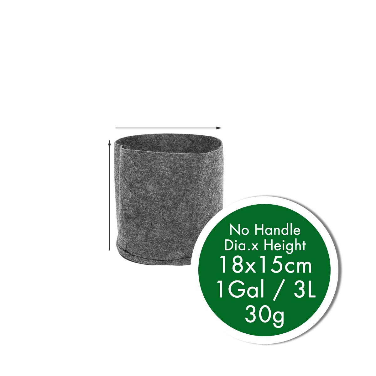 MNTT 1 Gallon Breathable Vegetable Flower Plant Grow Bags with Handles - Durable Anti-Corrosion Garden Pots for Indoor/Outdoor Planting, Gardening, and Nursery Use